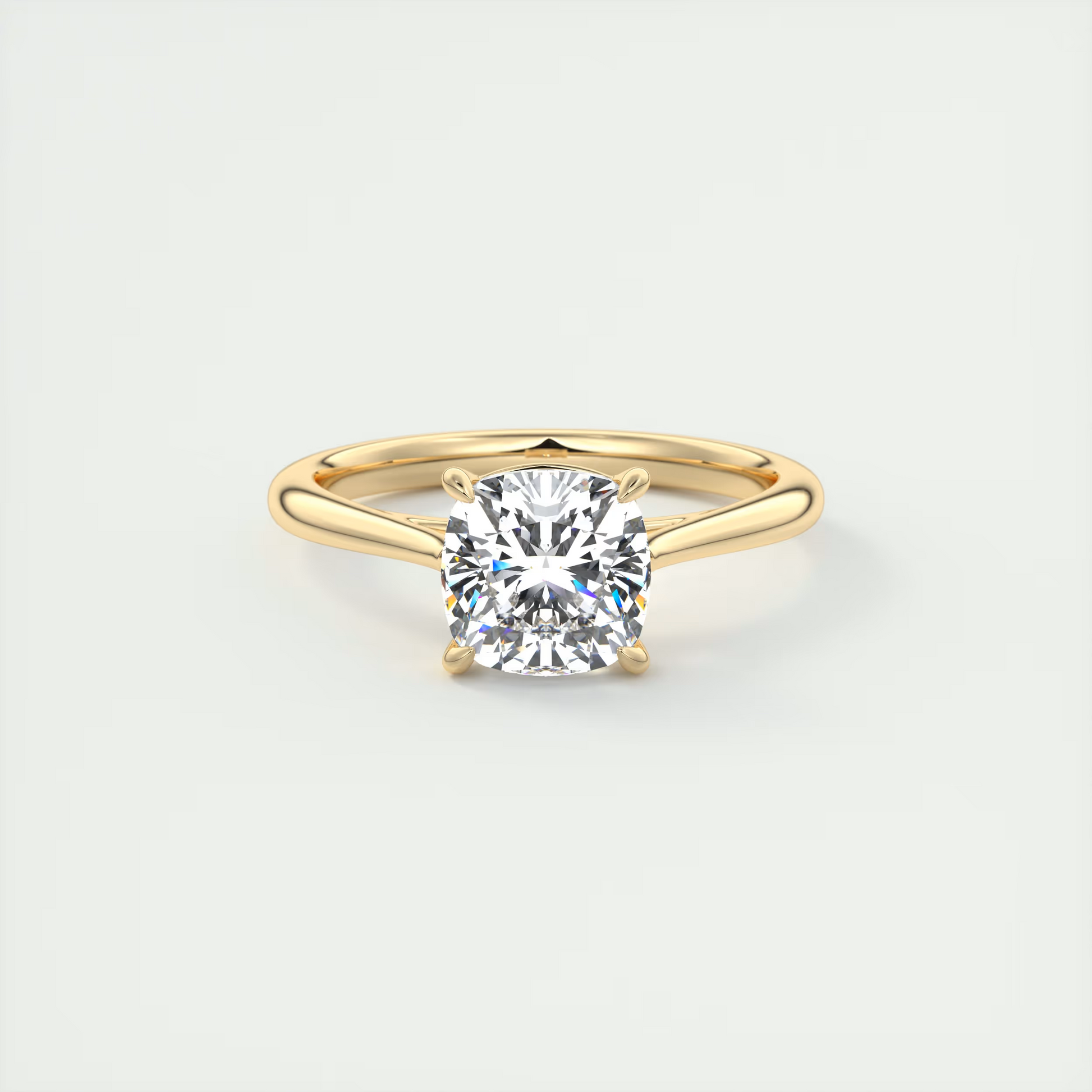 2 Carat Cushion Flush Stacking 1.8mm Solitaire