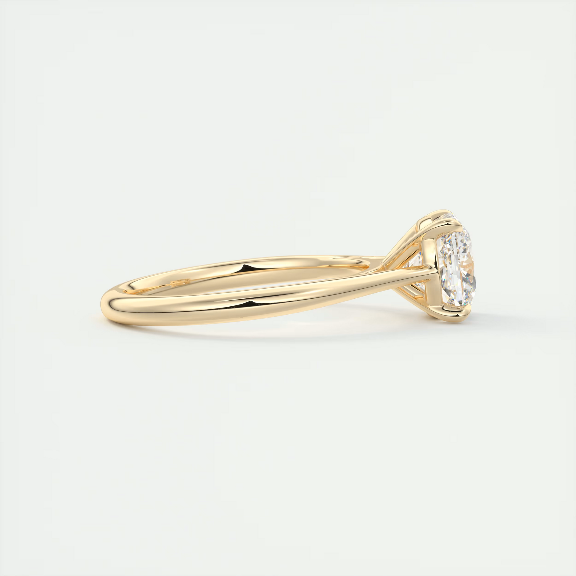 2 Carat Cushion Flush Stacking 1.8mm Solitaire