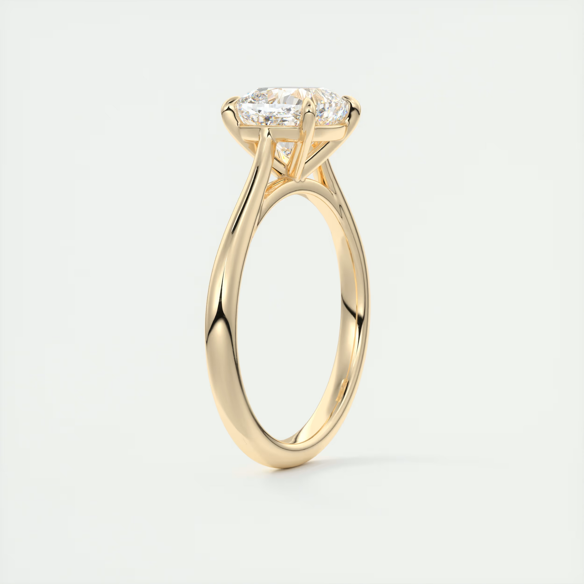 2 Carat Cushion Flush Stacking 1.8mm Solitaire