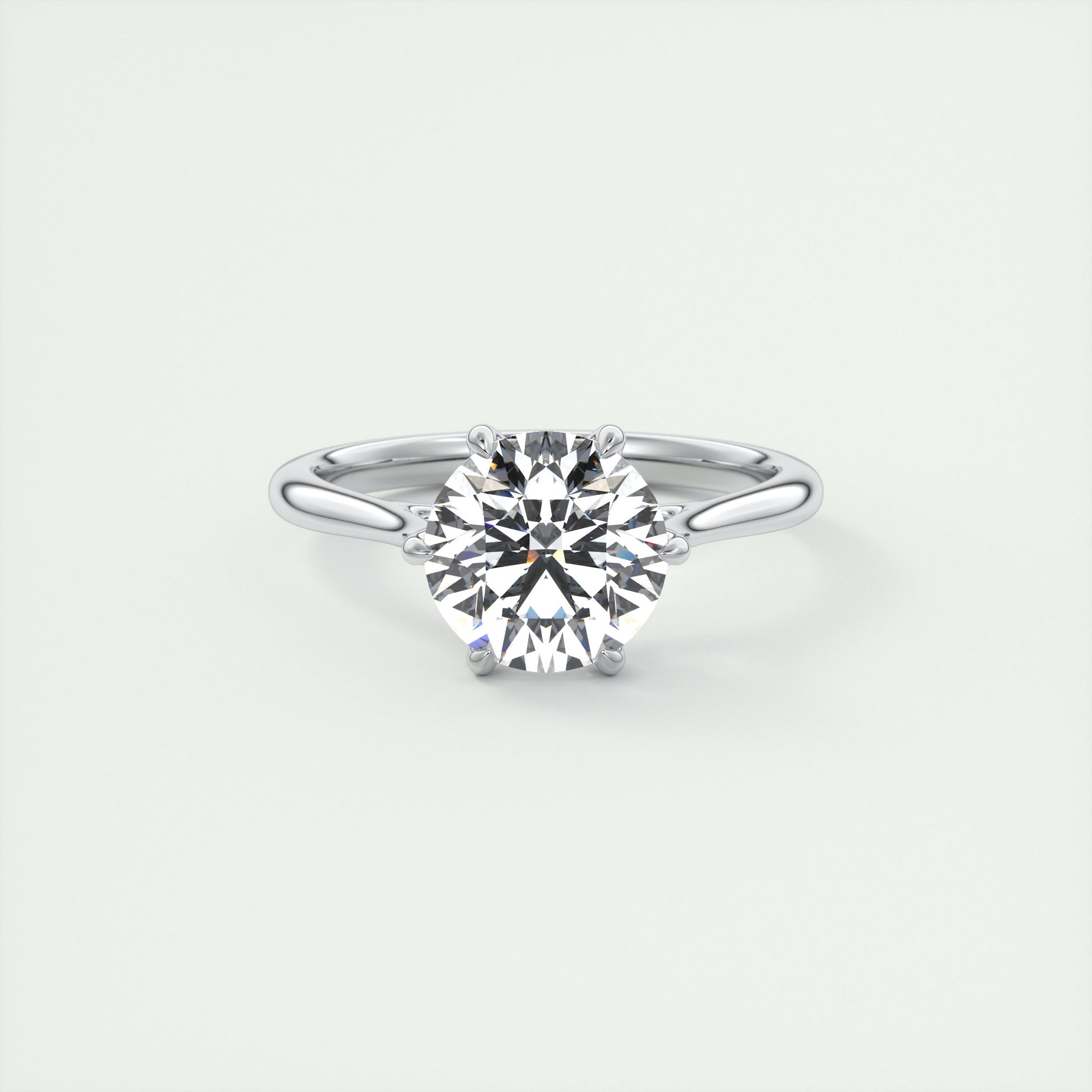 2 Carat Flush Stacking Round Solitaire