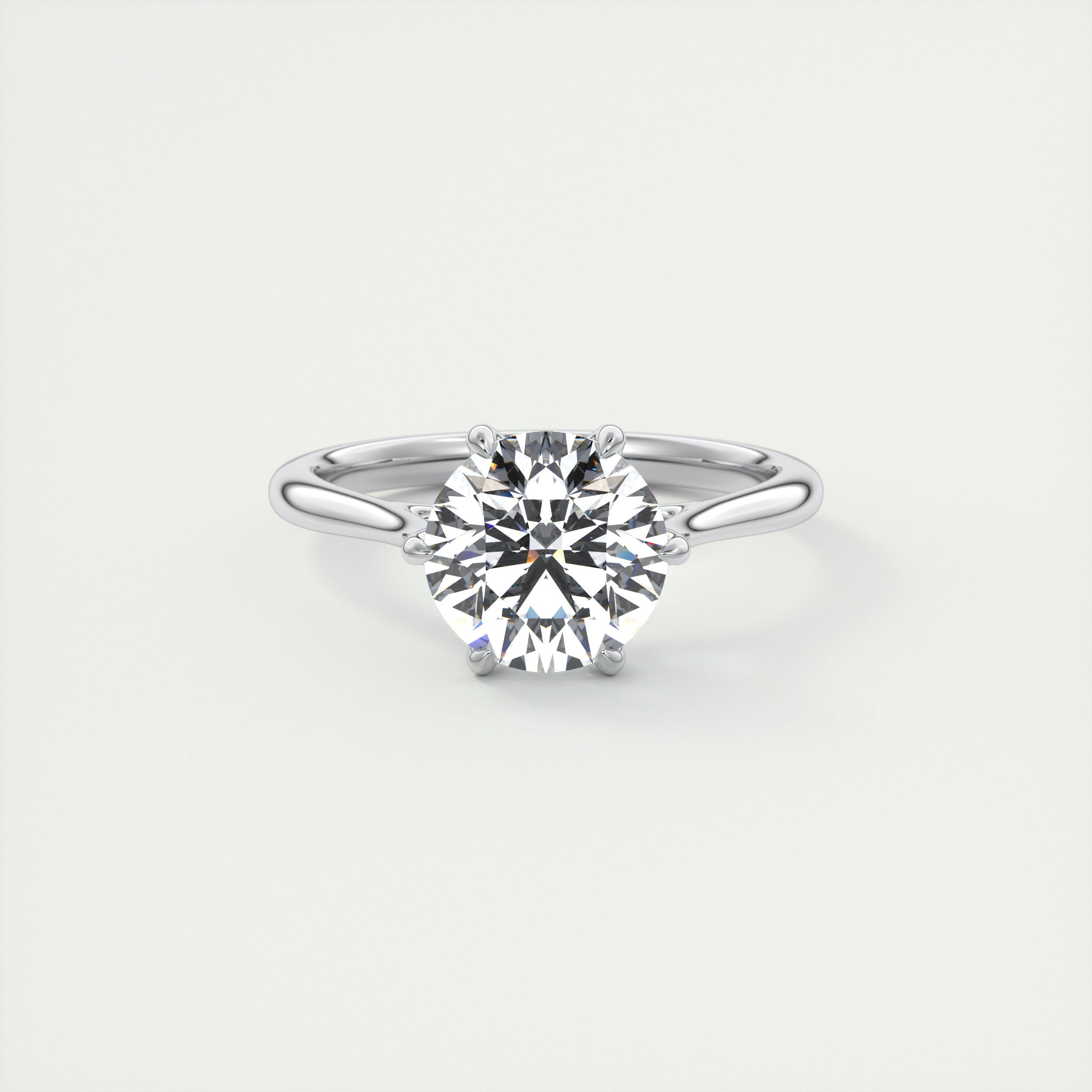 2 Carat Flush Stacking Round Solitaire