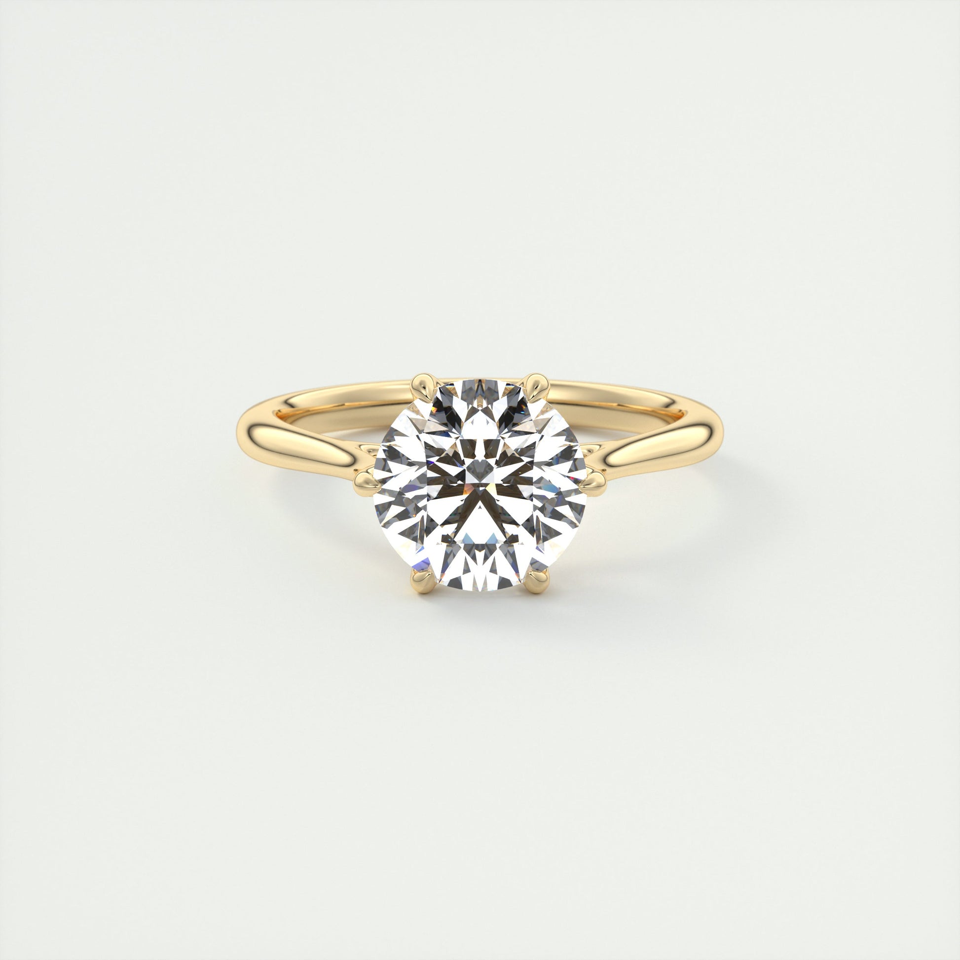 2 Carat Flush Stacking Round Solitaire