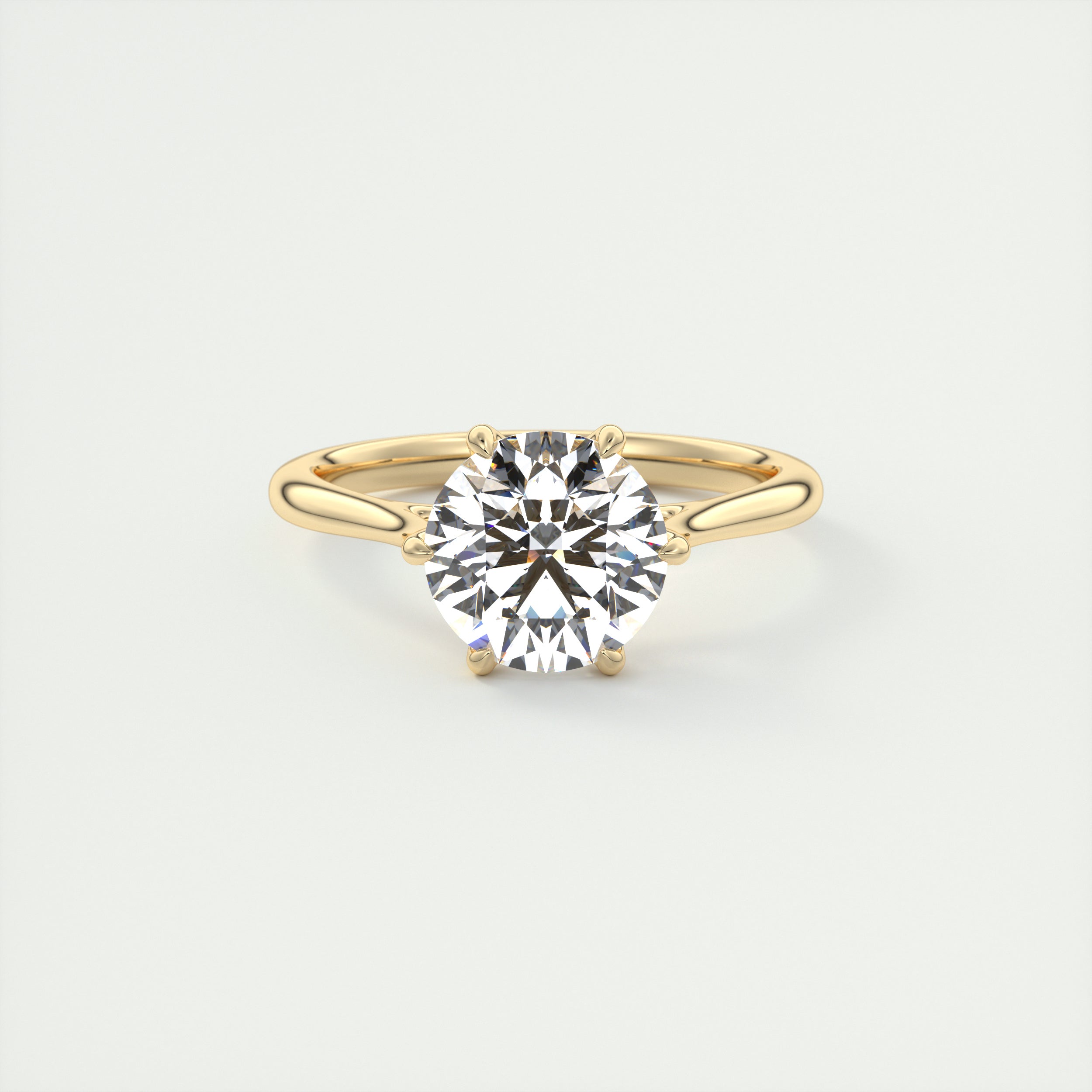 2 Carat Flush Stacking Round Solitaire