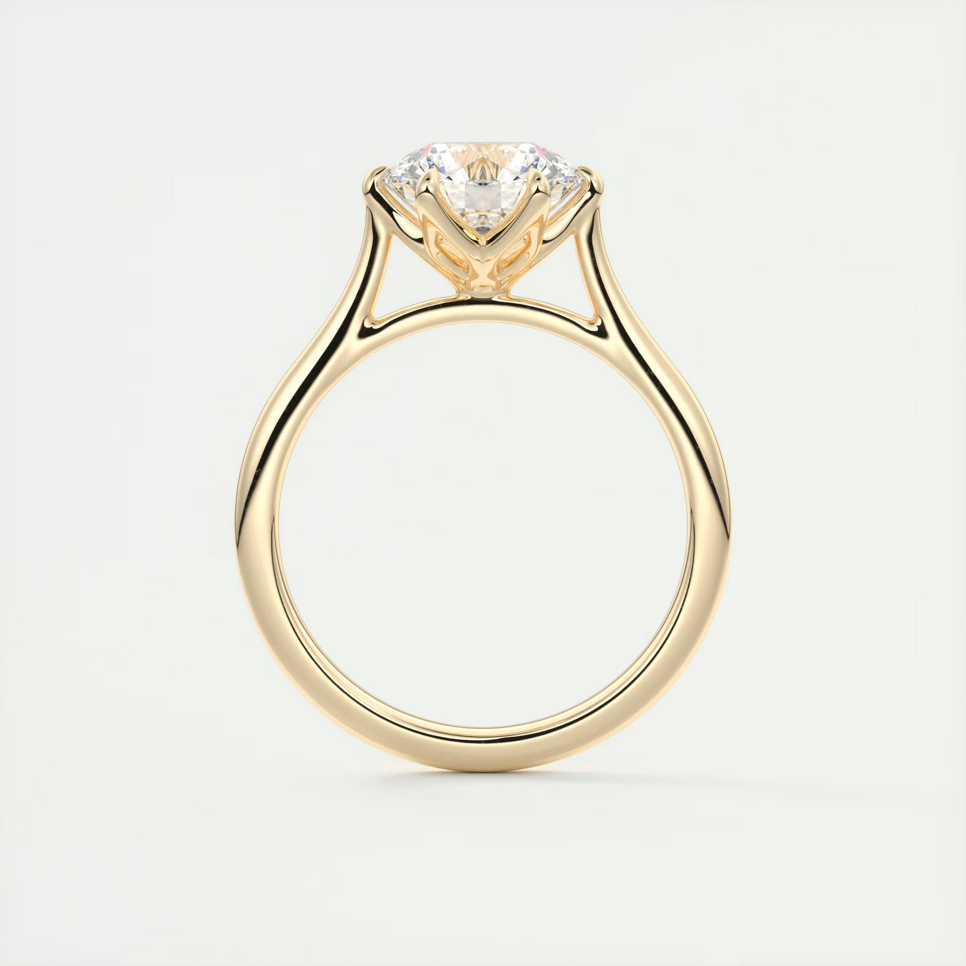 2 Carat Flush Stacking Round Solitaire