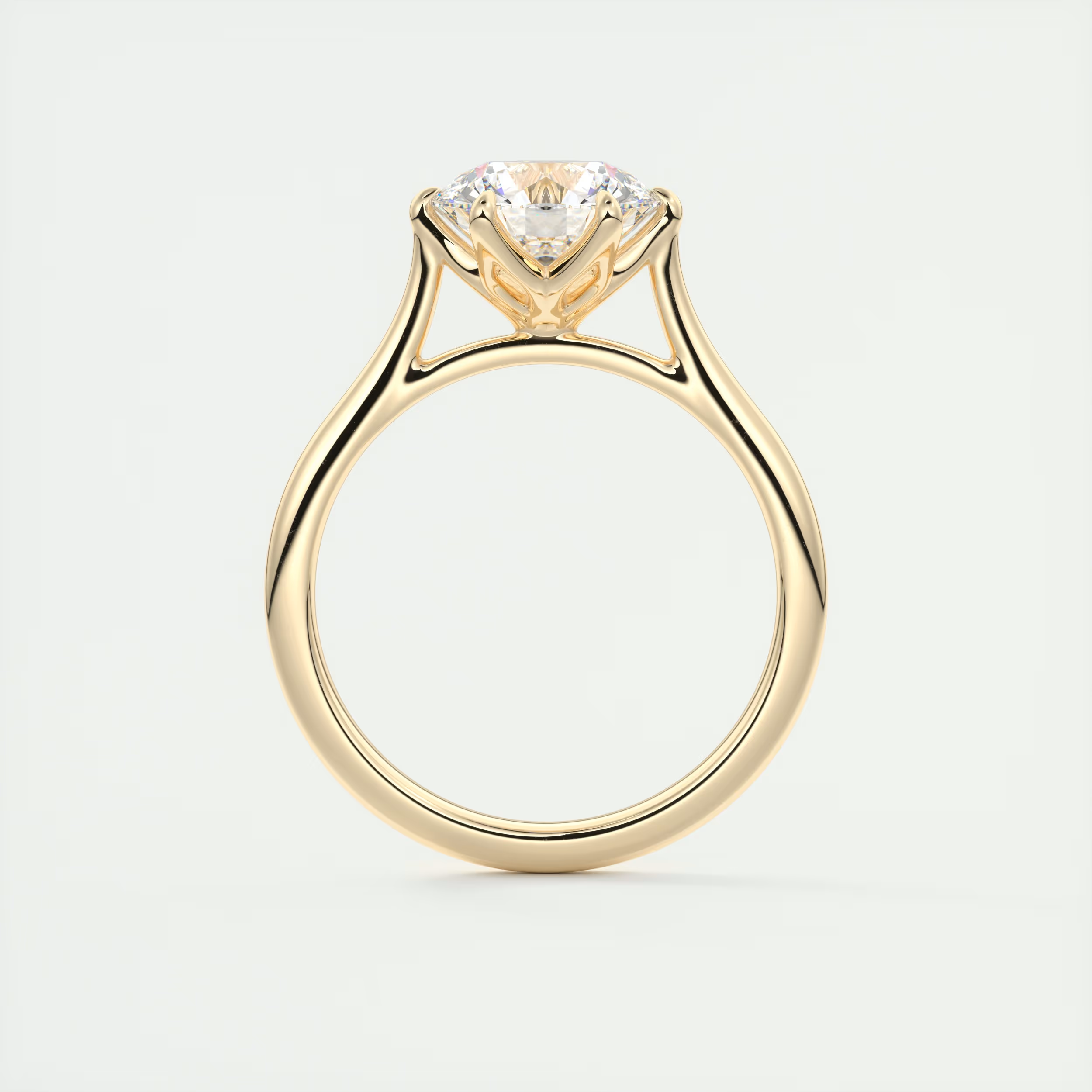 2 Carat Flush Stacking Round Solitaire
