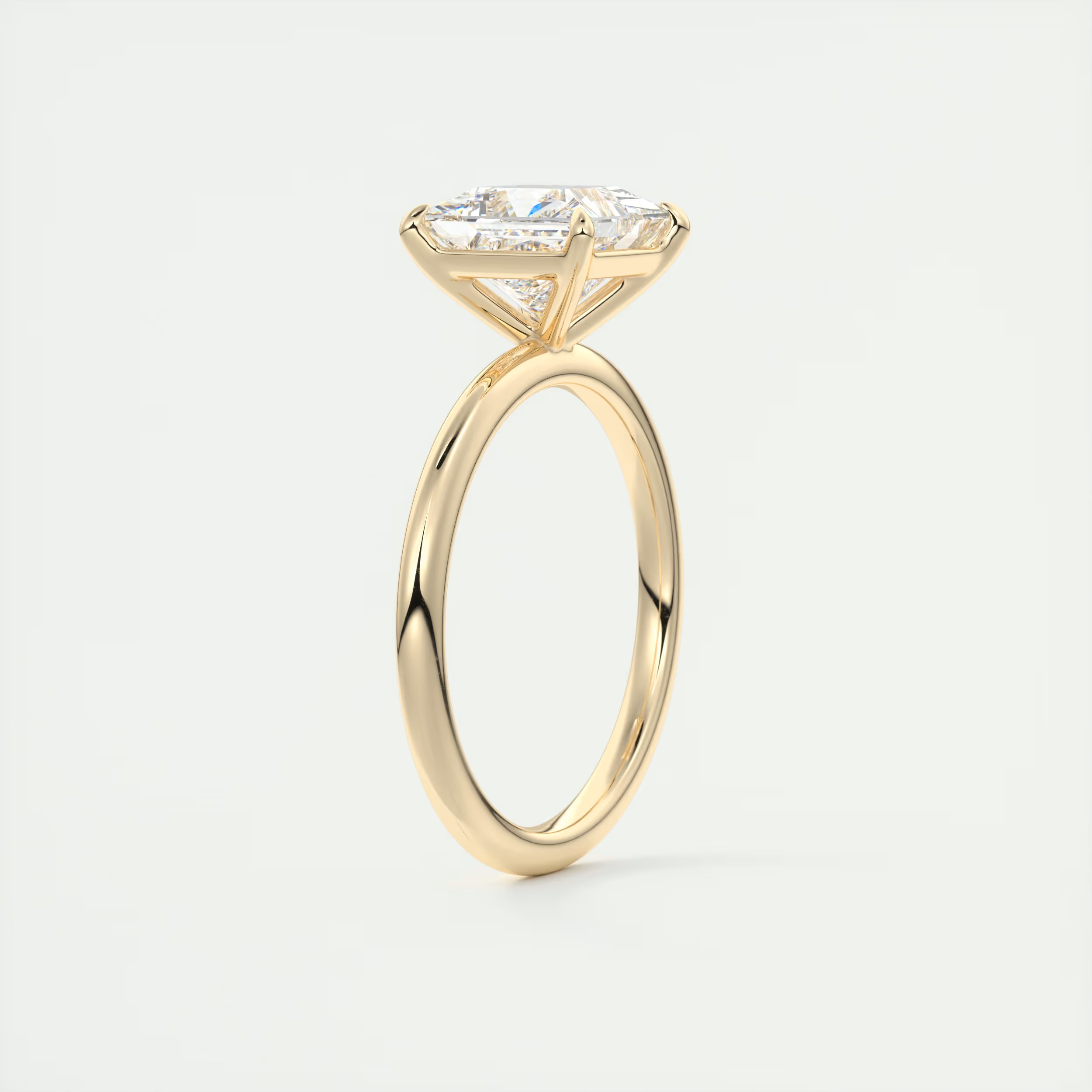 2 Carat Flush Stacking Princess Solitaire