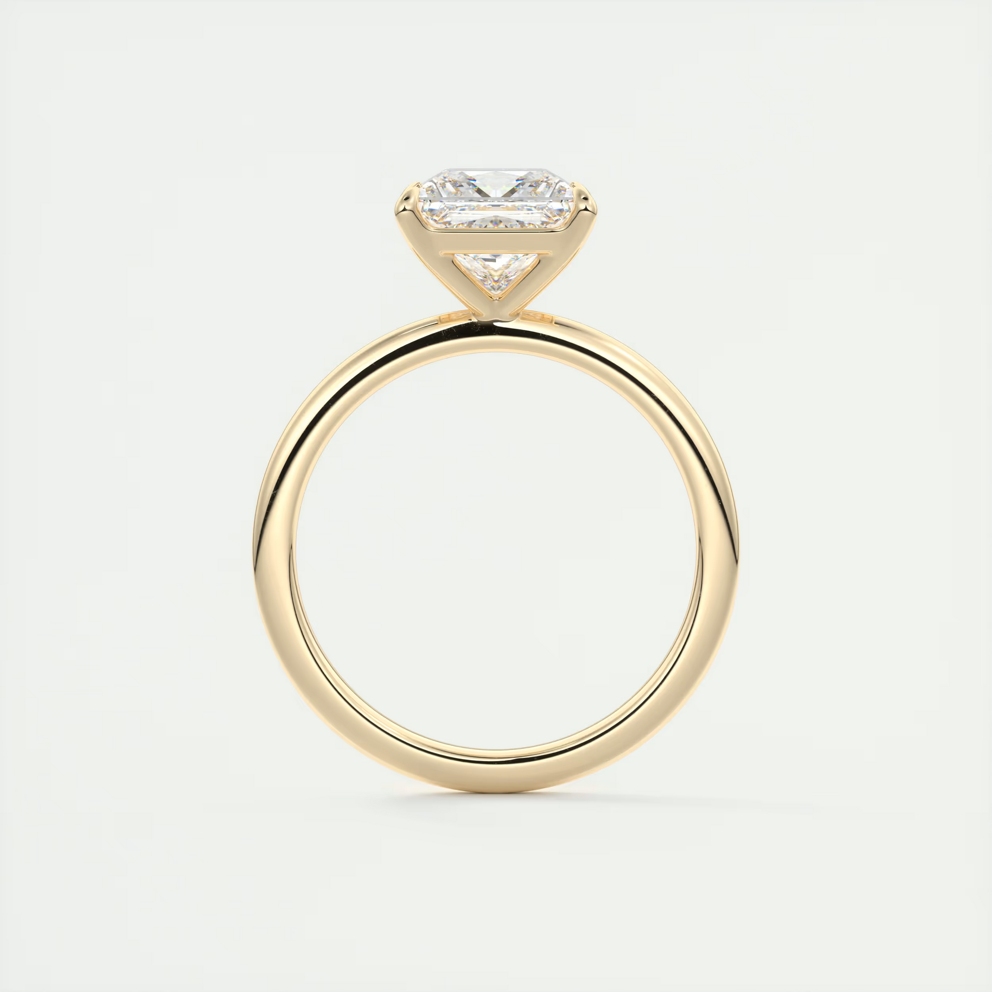 2 Carat Flush Stacking Princess Solitaire