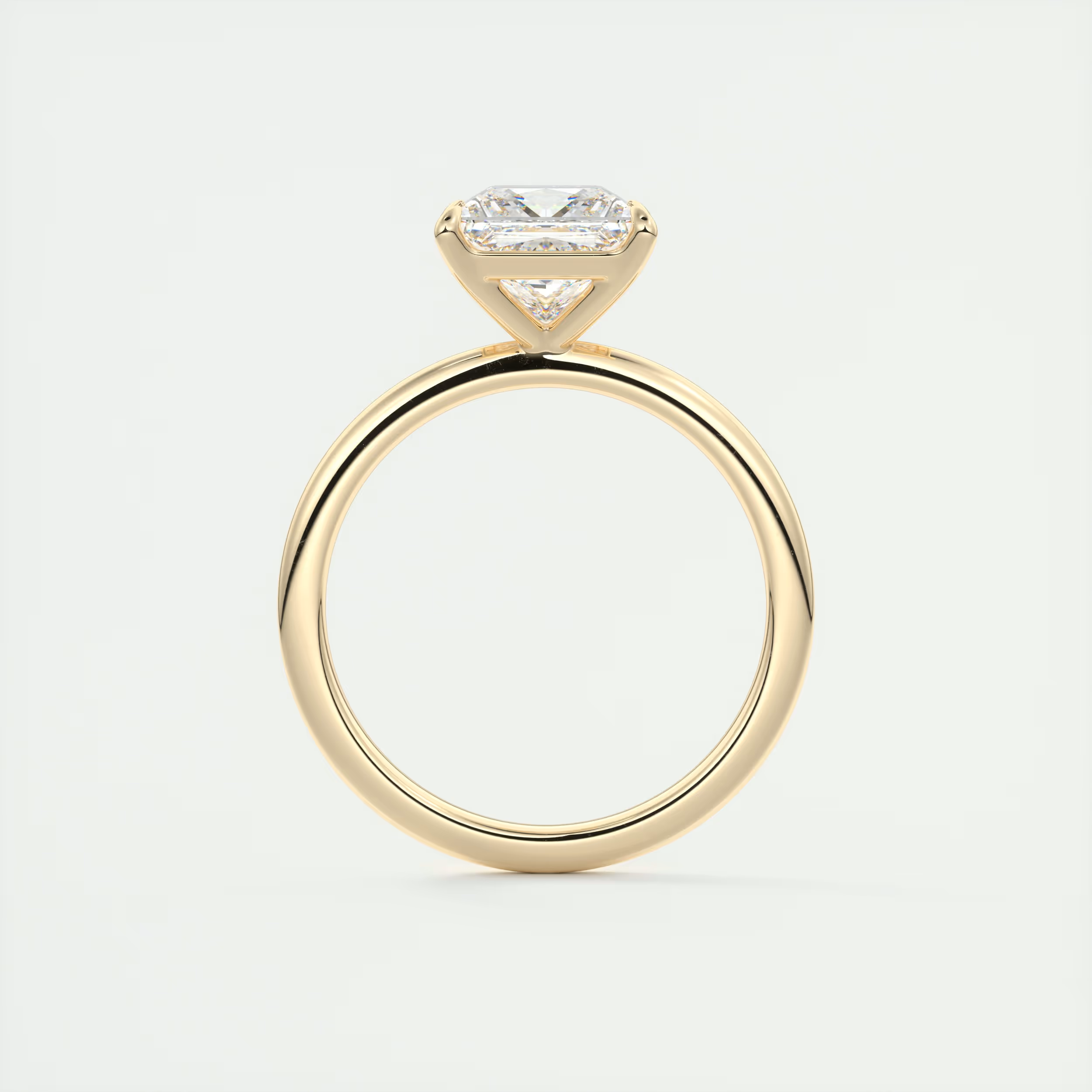 2 Carat Flush Stacking Princess Solitaire