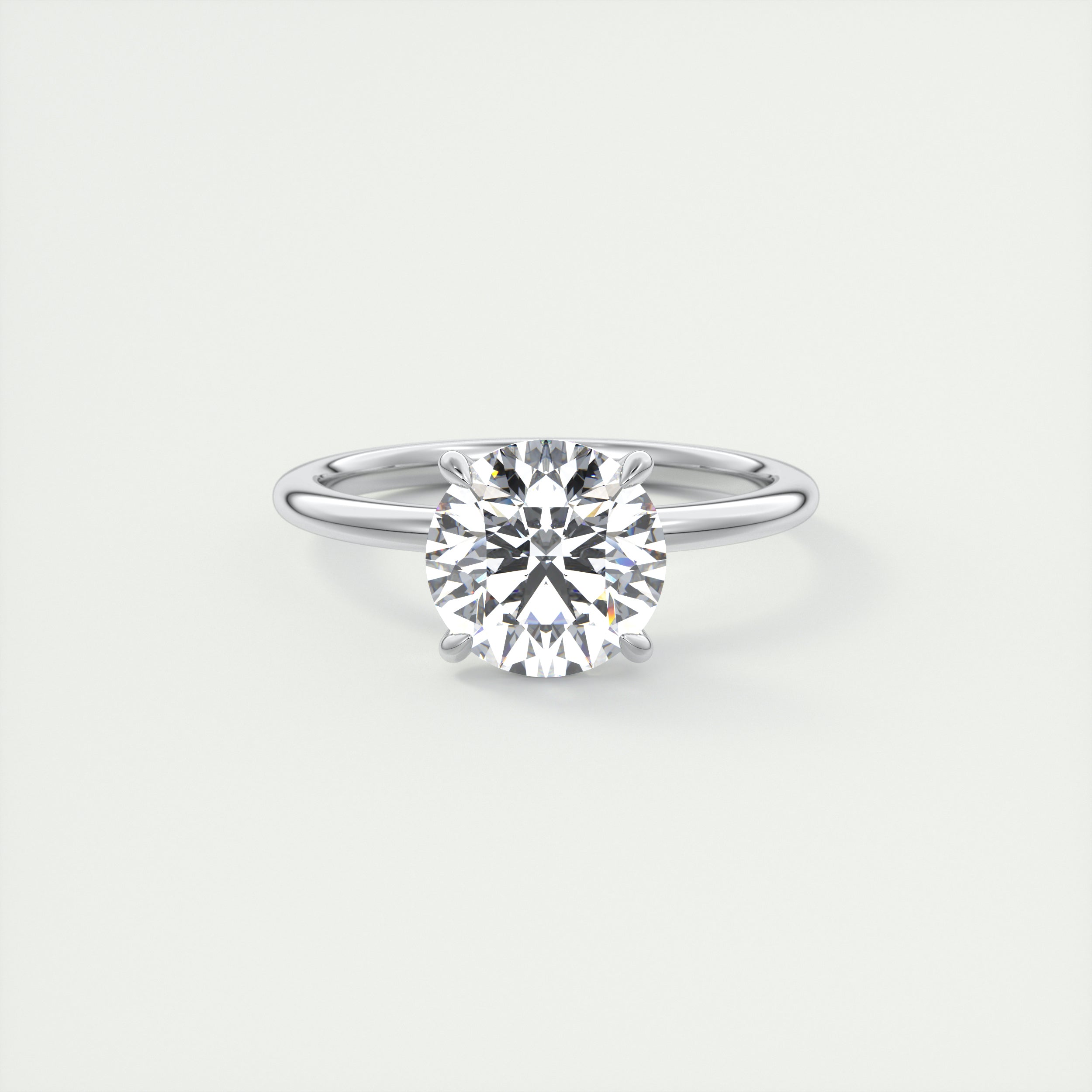 2 Carat Round Prong Solitaire