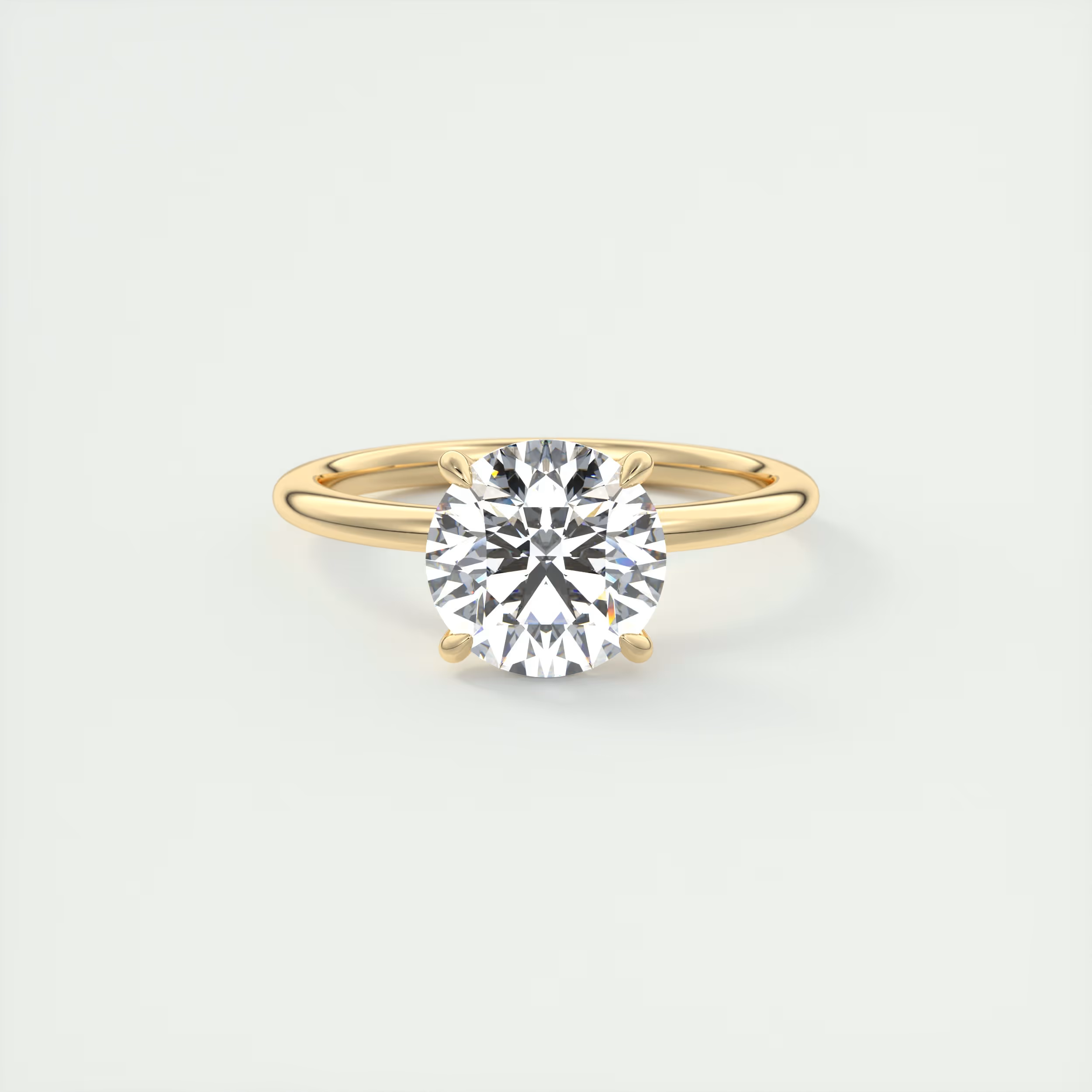 2 Carat Round Prong Solitaire