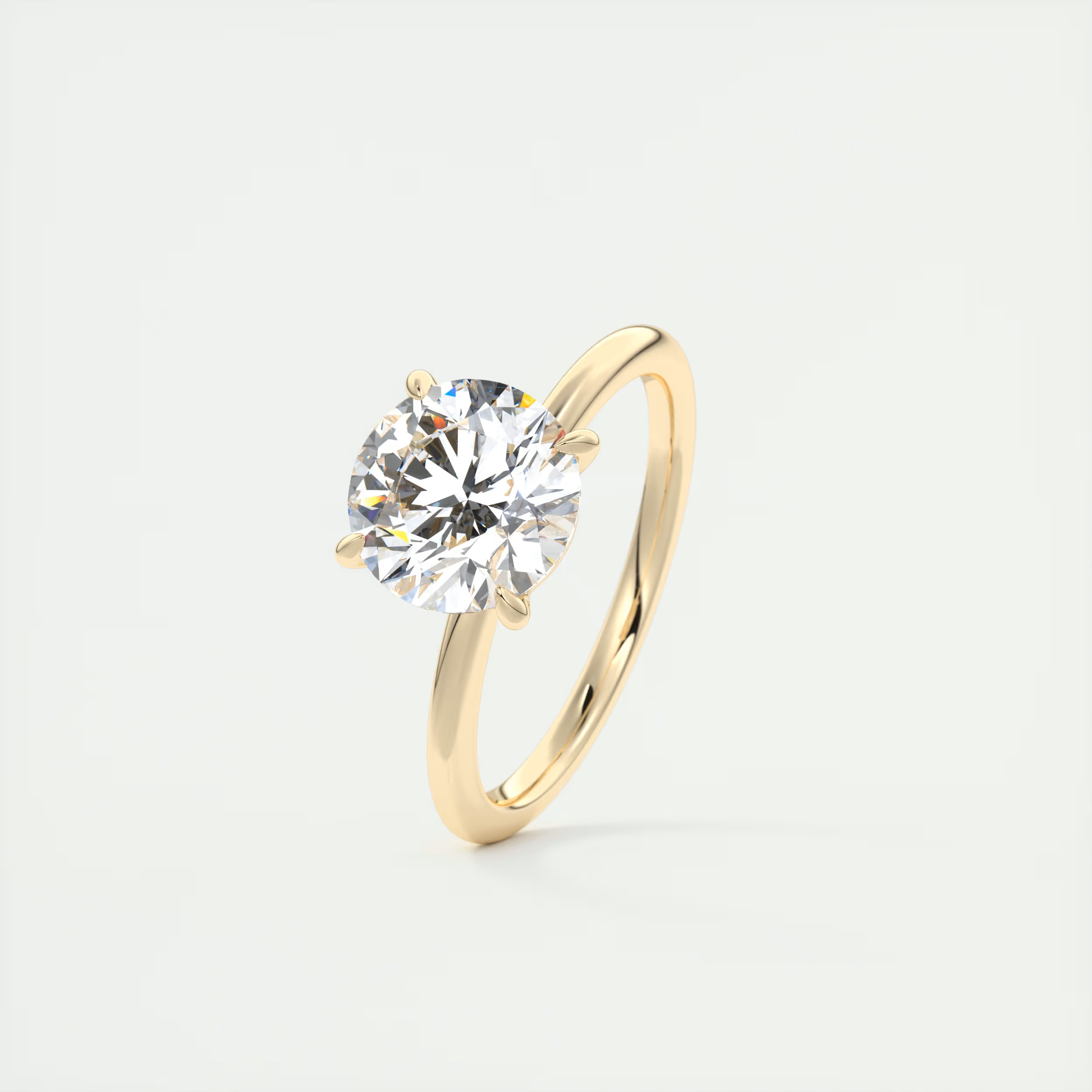 2 Carat Round Prong Solitaire