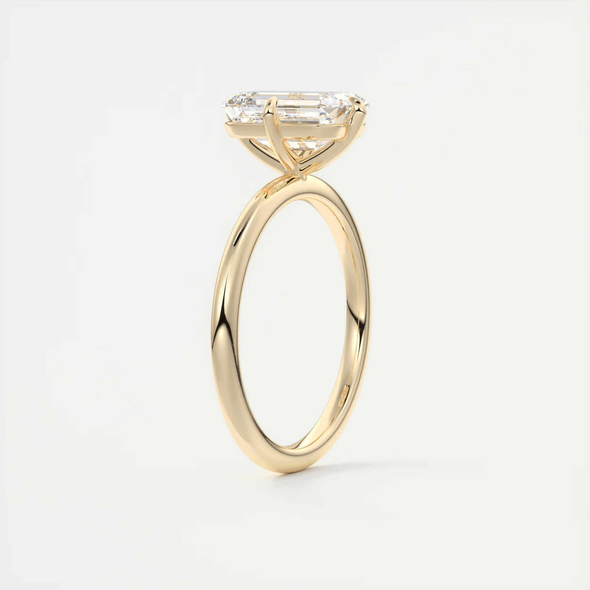 2 Carat Flush Stacking Asscher Solitaire