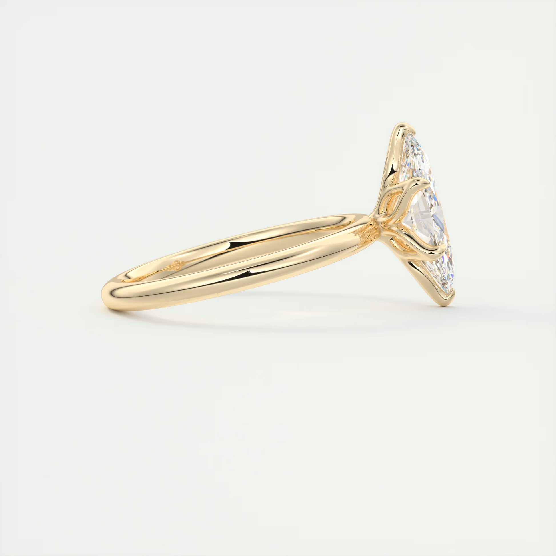 2 Carat Floral Marquise Solitaire