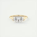 2 Carat Half Bezel Marquise Solitaire