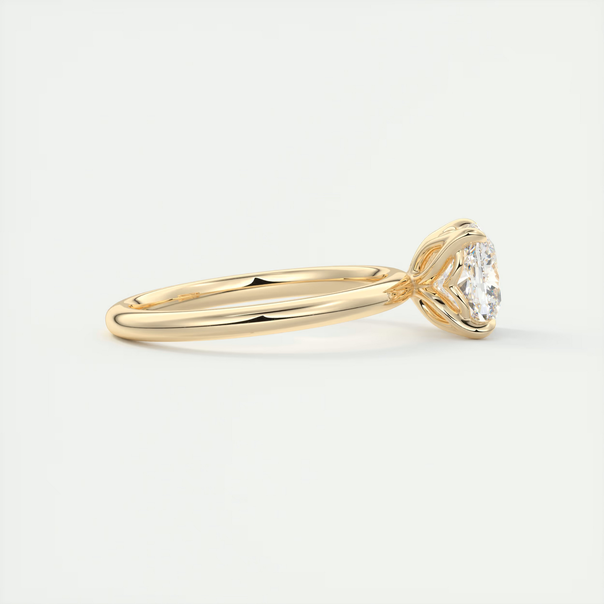 2 Carat Floral Cushion Solitaire