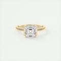 2 Carat Half Bezel Asscher Solitaire