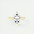 2 Carat Marquise Flush Stacking 1.8mm Solitaire