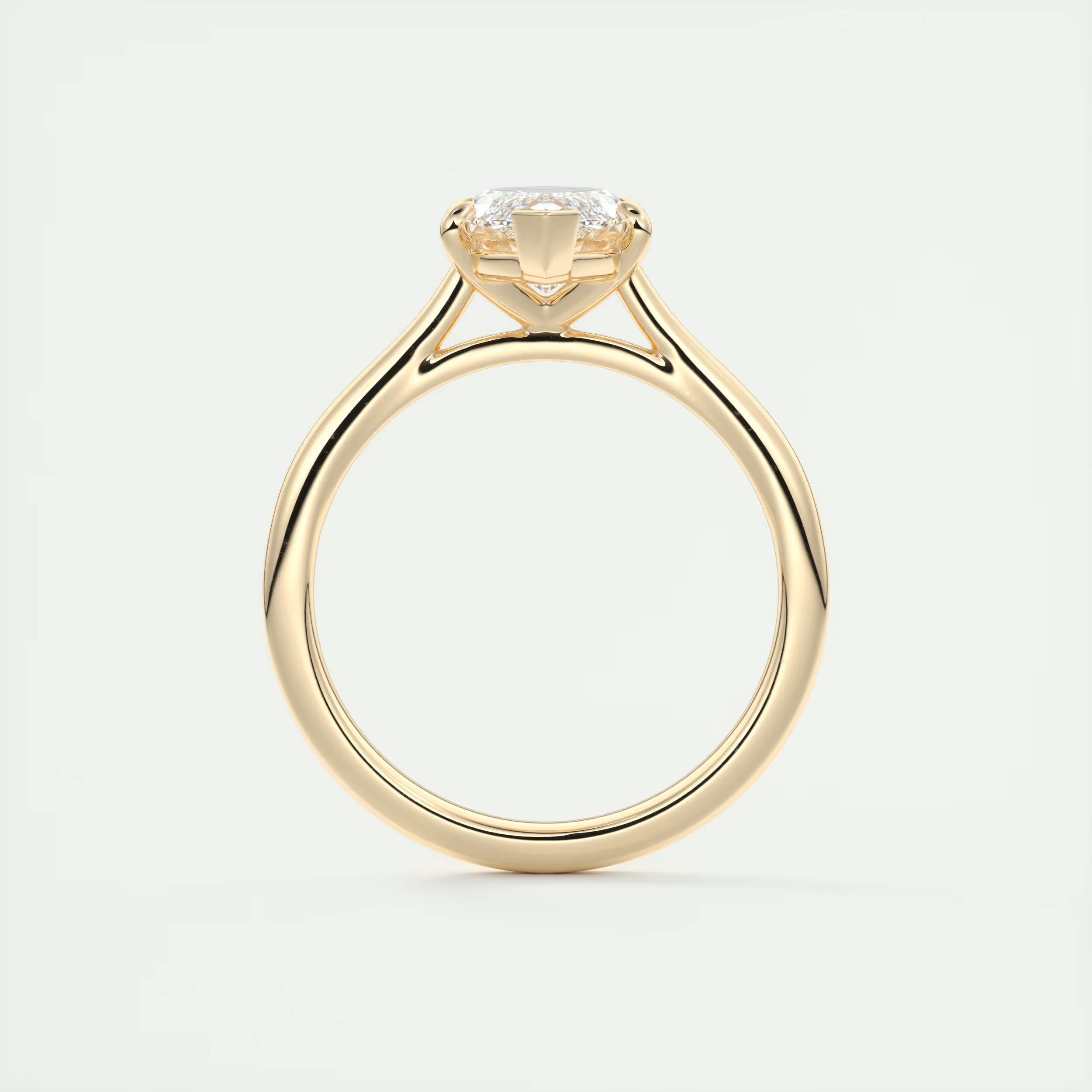 2 Carat Marquise Flush Stacking 1.8mm Solitaire