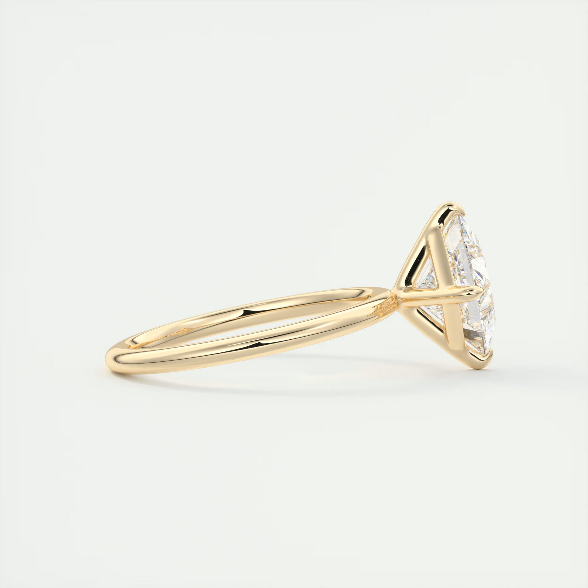 2 Carat Flush Stacking Kite Set Princess Solitaire