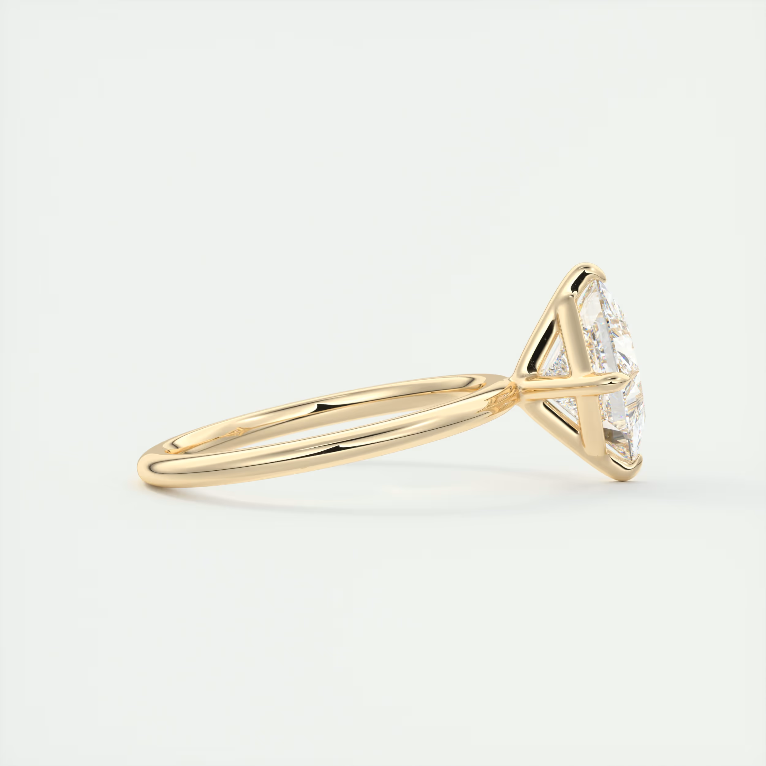 2 Carat Flush Stacking Kite Set Princess Solitaire