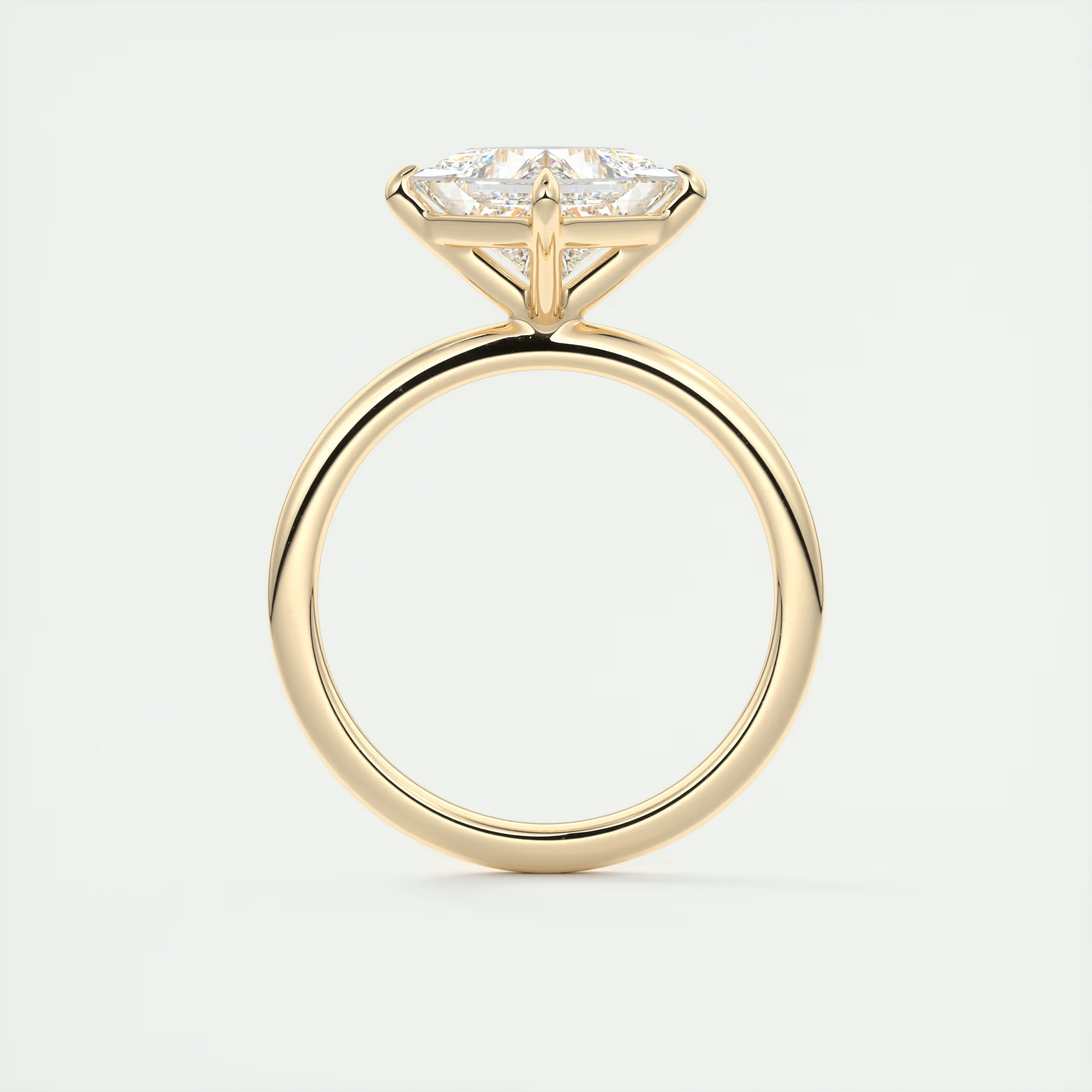 2 Carat Flush Stacking Kite Set Princess Solitaire