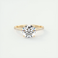 2 Carat Round Solitaire Cathedral Setting