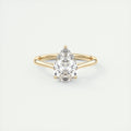 2 Carat Pear Flush Stacking 1.8mm Solitaire