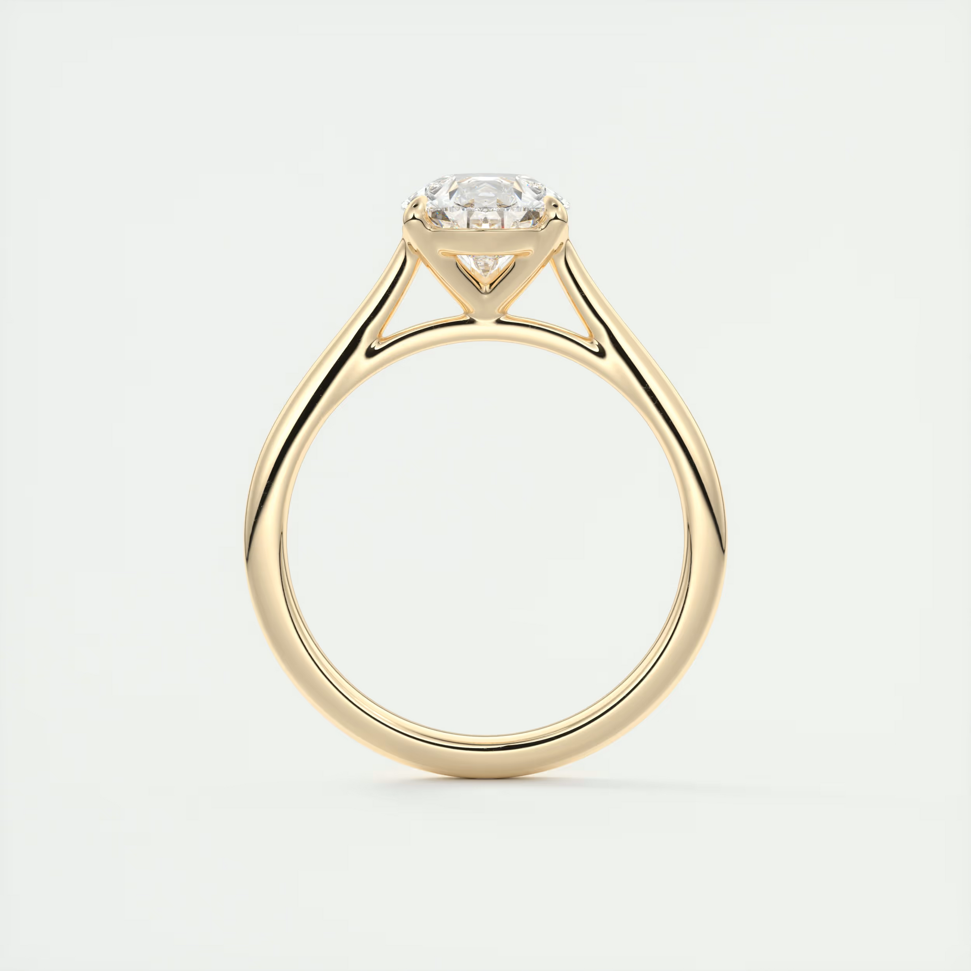 2 Carat Pear Flush Stacking 1.8mm Solitaire