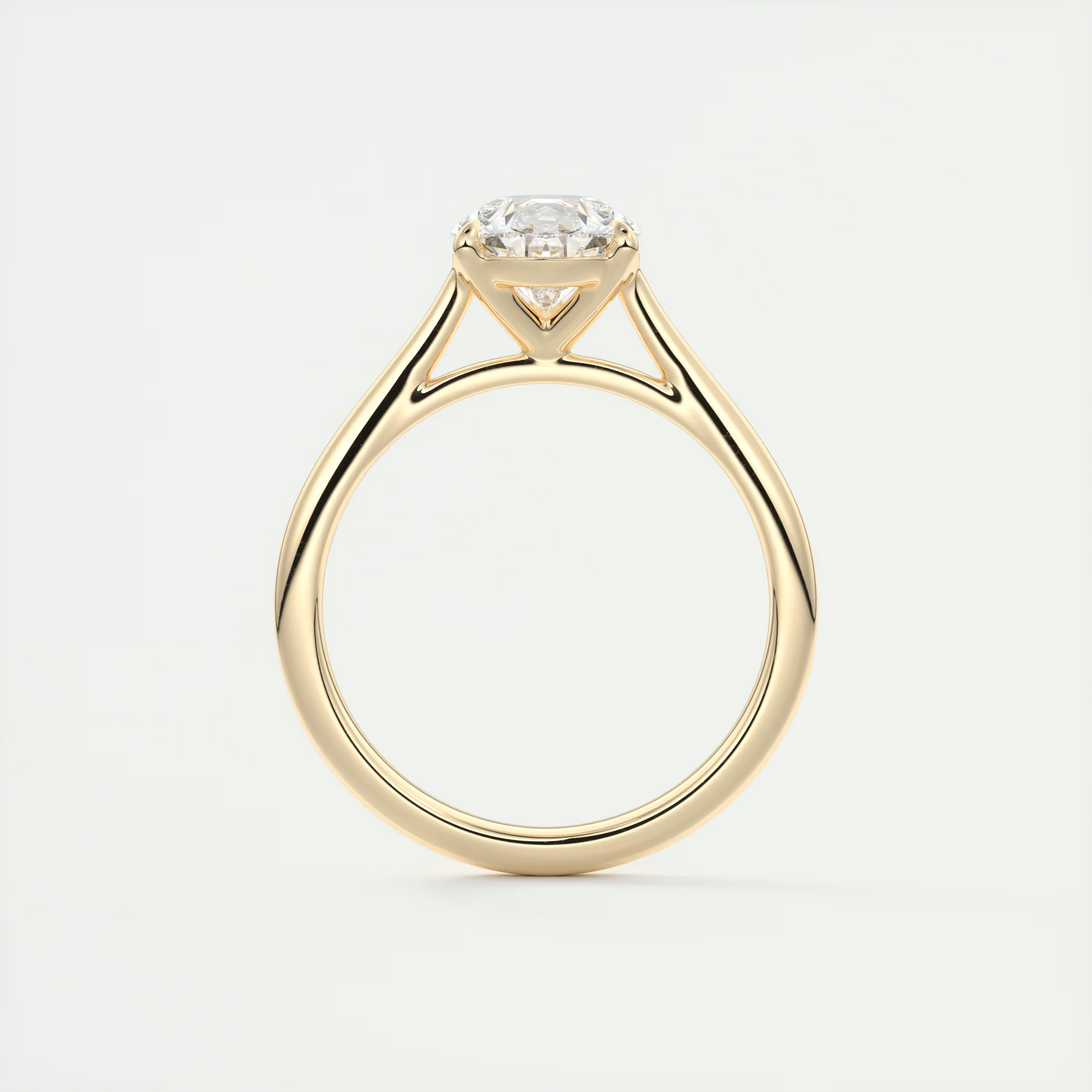 2 Carat Pear Flush Stacking 1.8mm Solitaire