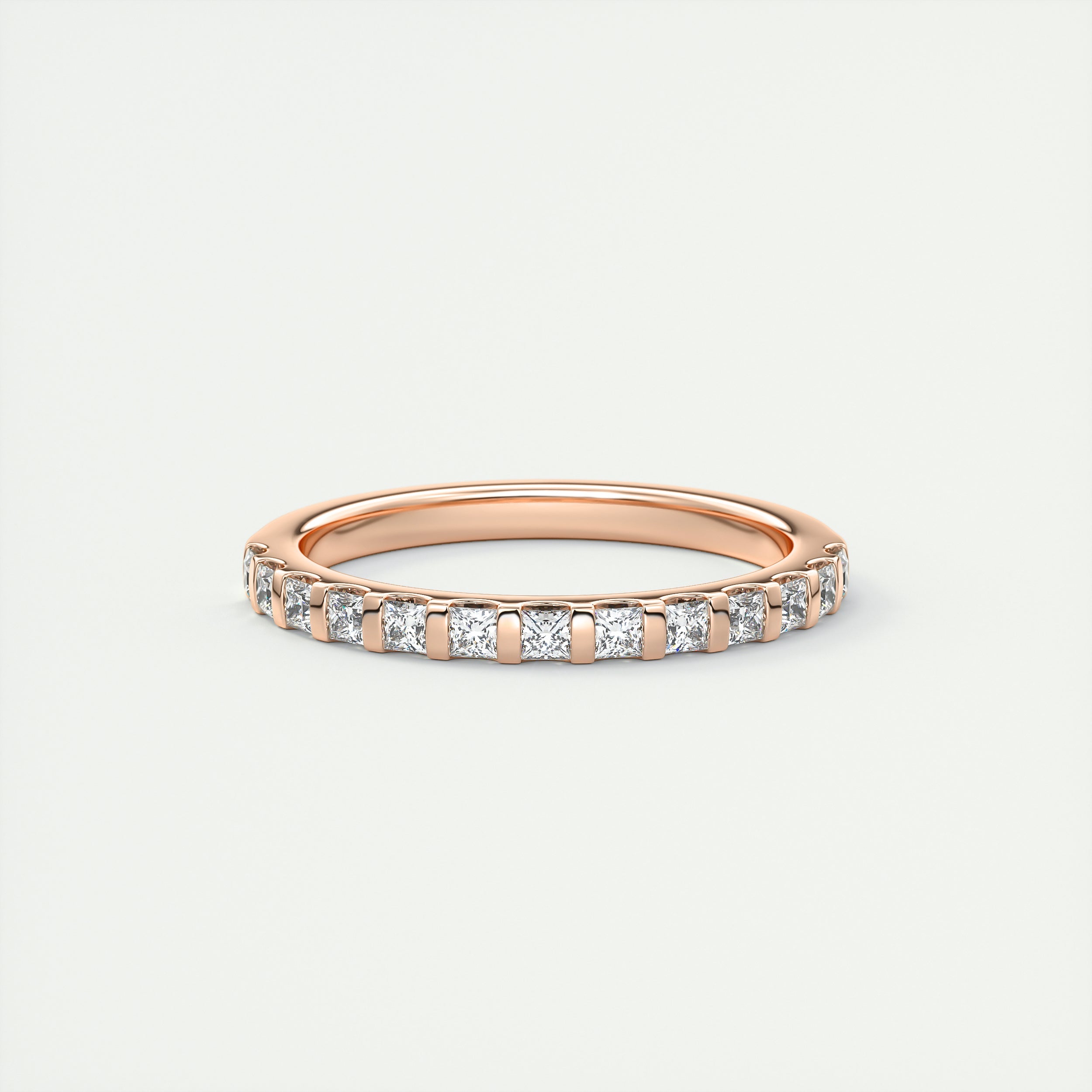 Princess Cut Half Eternity Band (0.50 TCW)