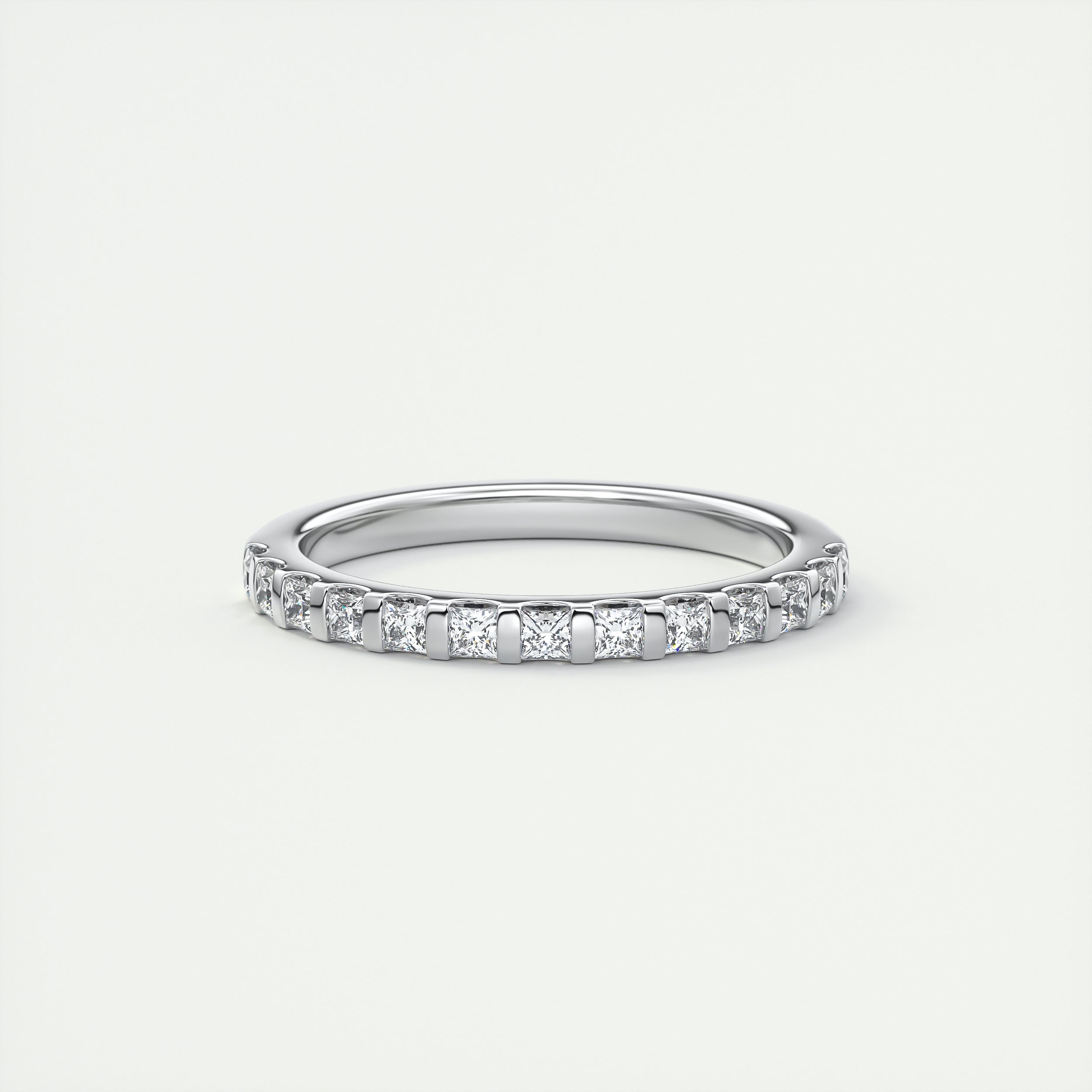 Princess Cut Half Eternity Band (0.50 TCW)
