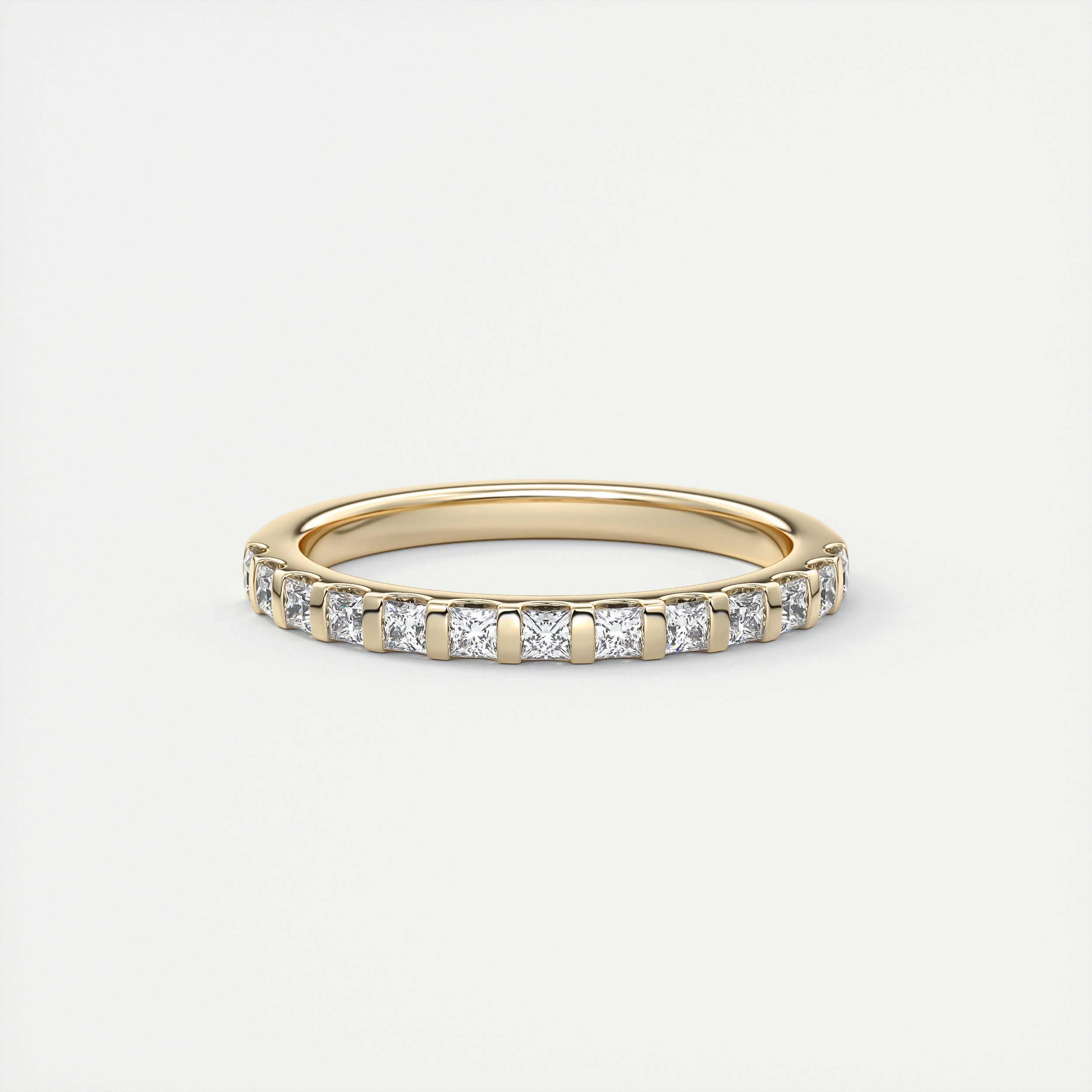 Princess Cut Half Eternity Band (0.50 TCW)