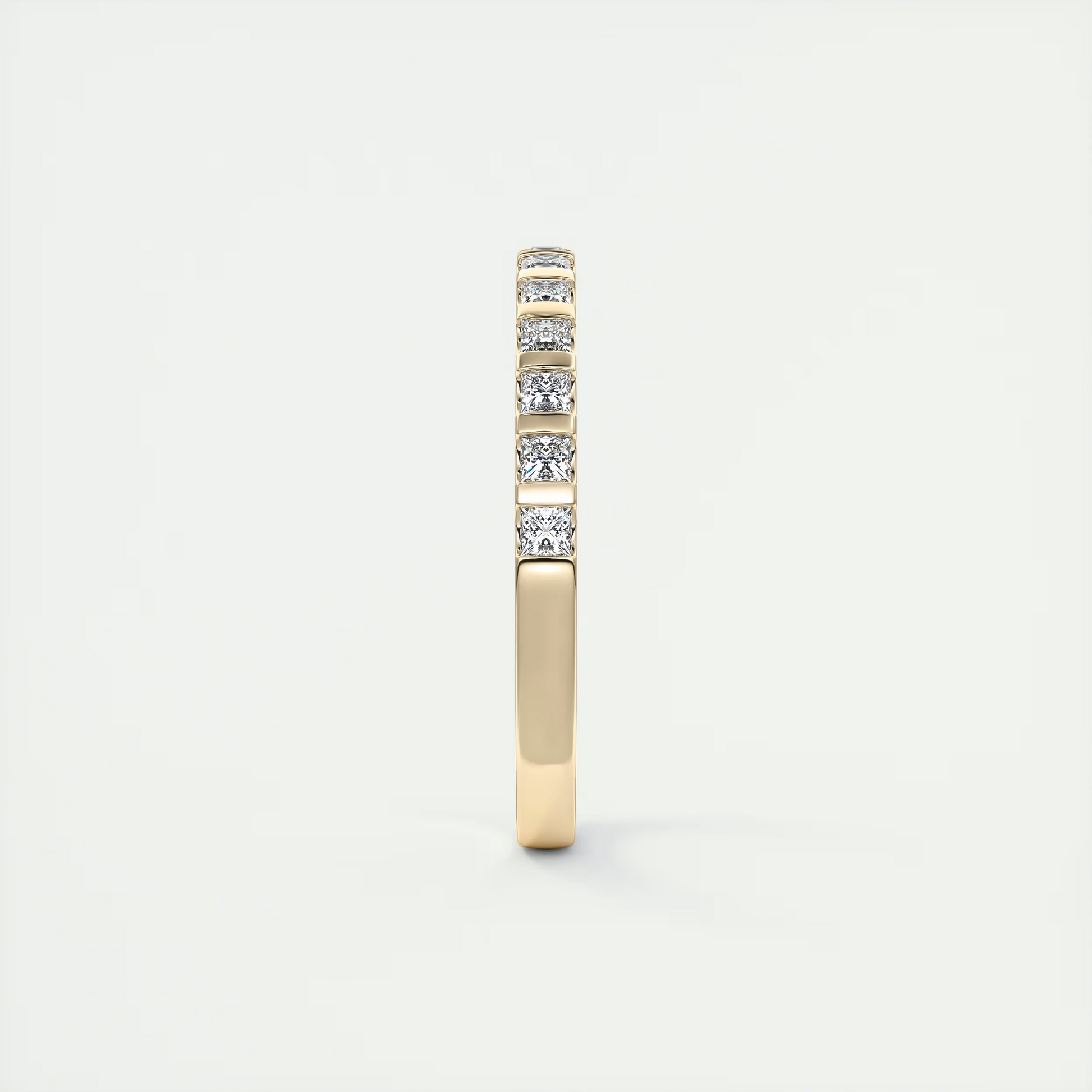 Princess Cut Half Eternity Band (0.50 TCW)