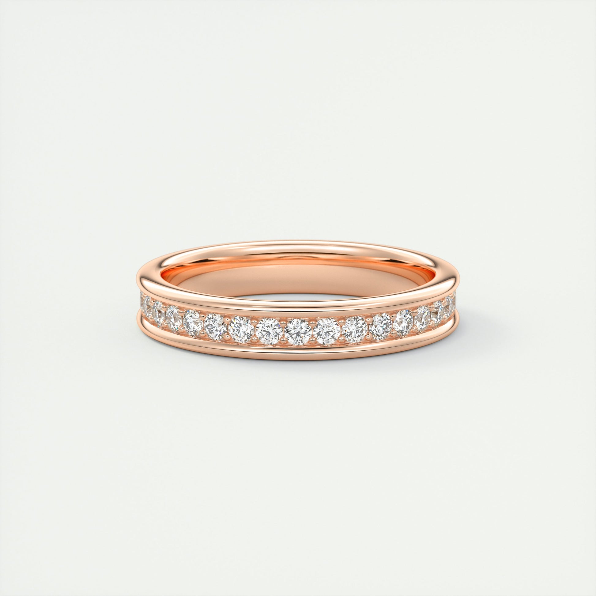 Modern Chunky White Eternity Band (0.70 TCW)