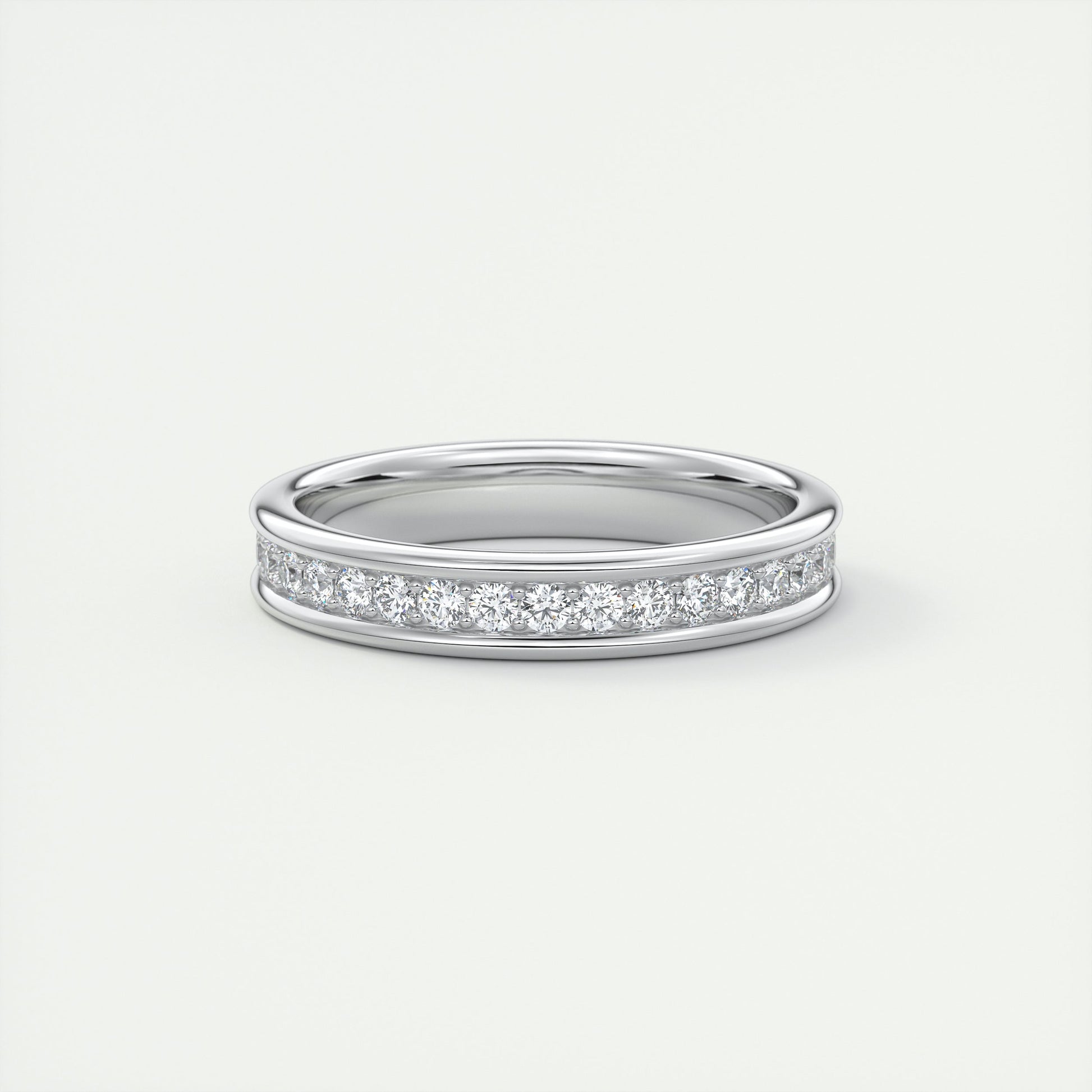 Modern Chunky White Eternity Band (0.70 TCW)
