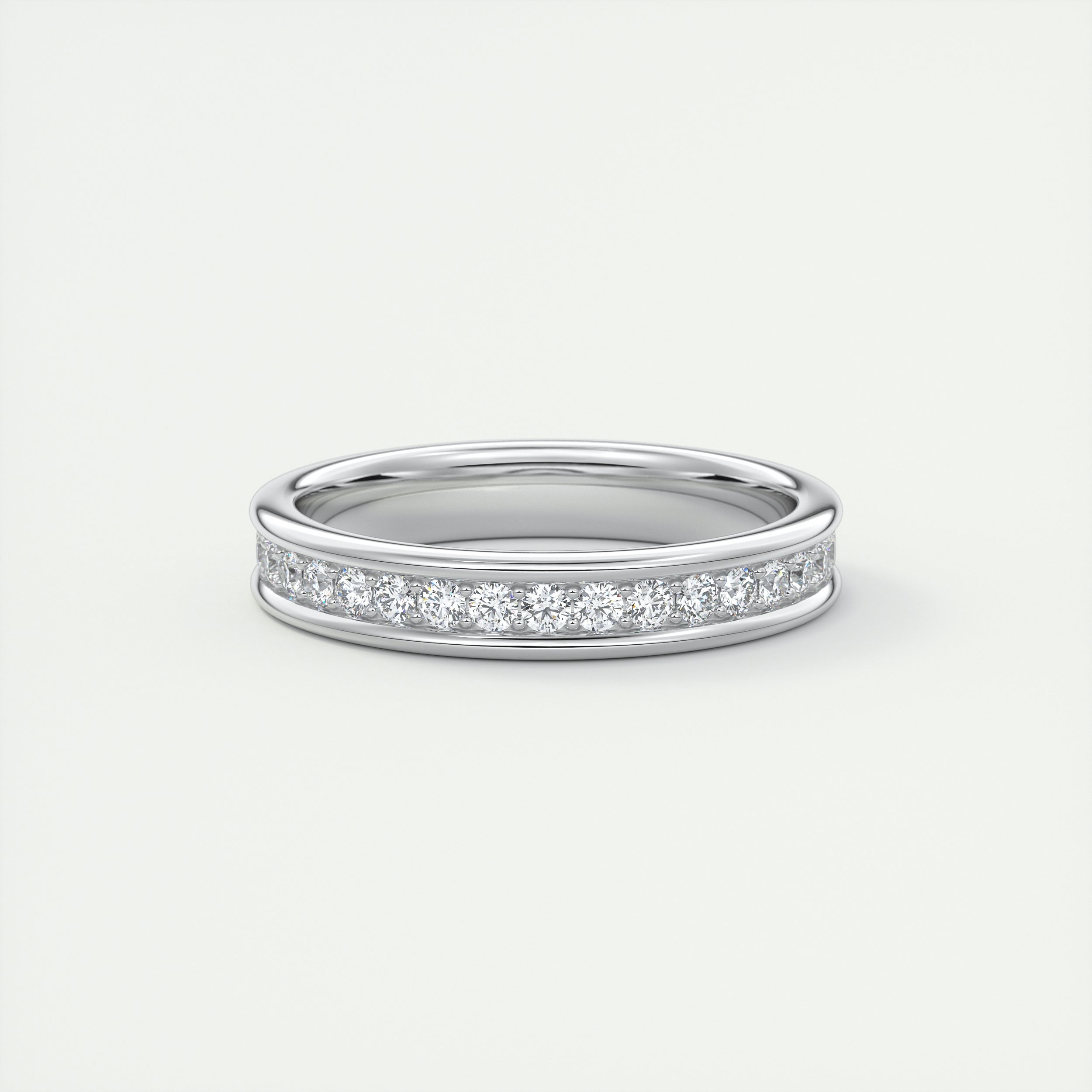 Modern Chunky White Eternity Band (0.70 TCW)