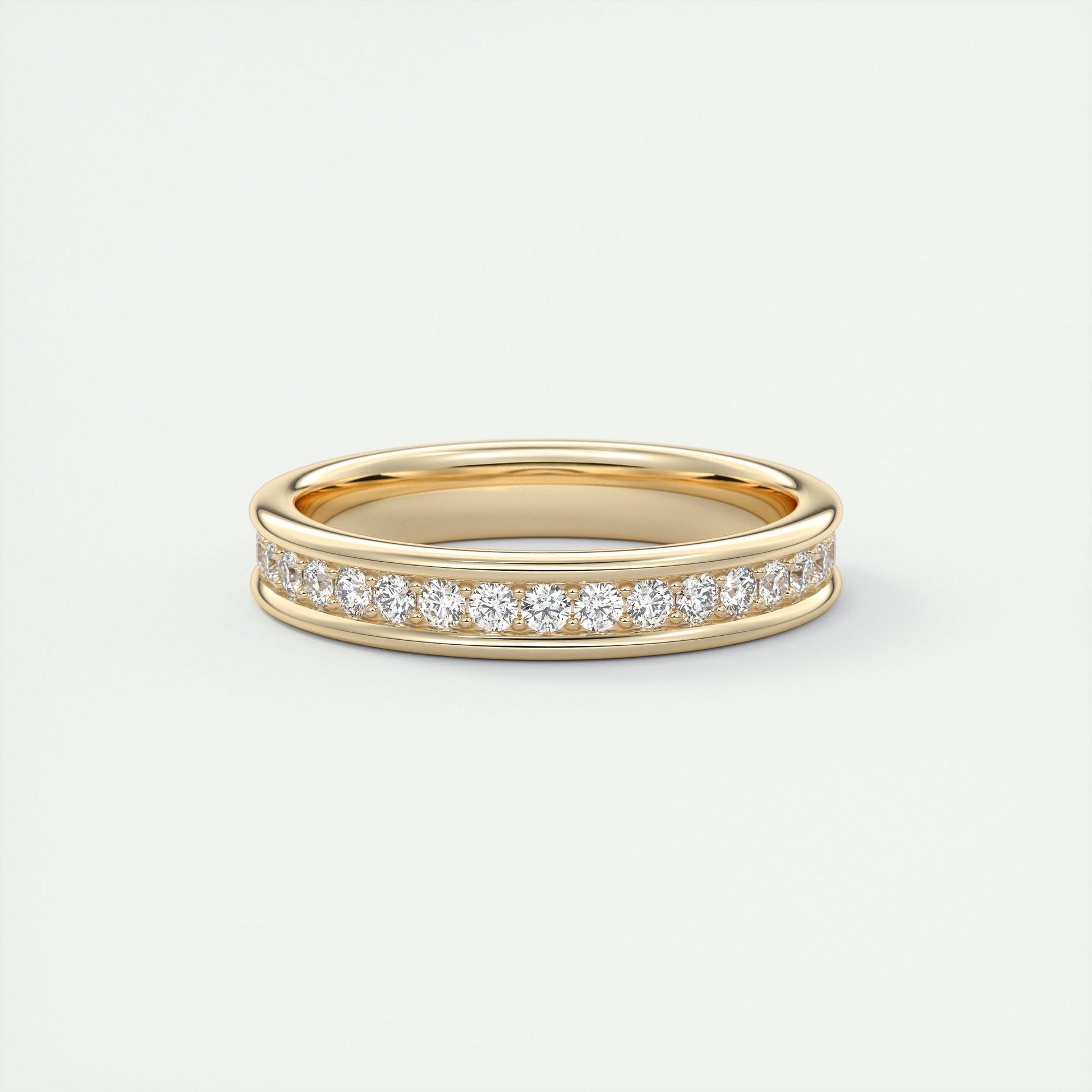 Modern Chunky White Eternity Band (0.70 TCW)