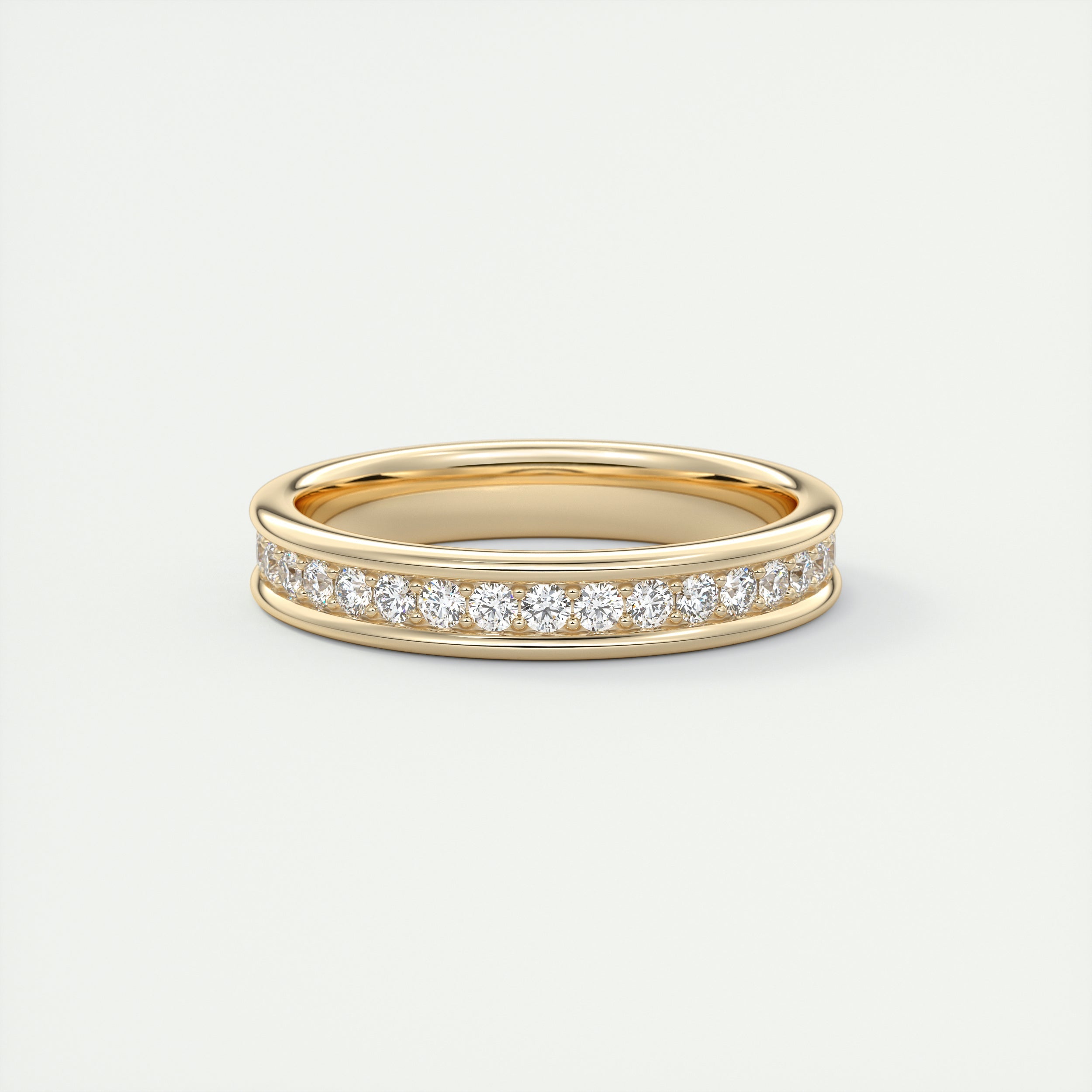 Modern Chunky White Eternity Band (0.70 TCW)