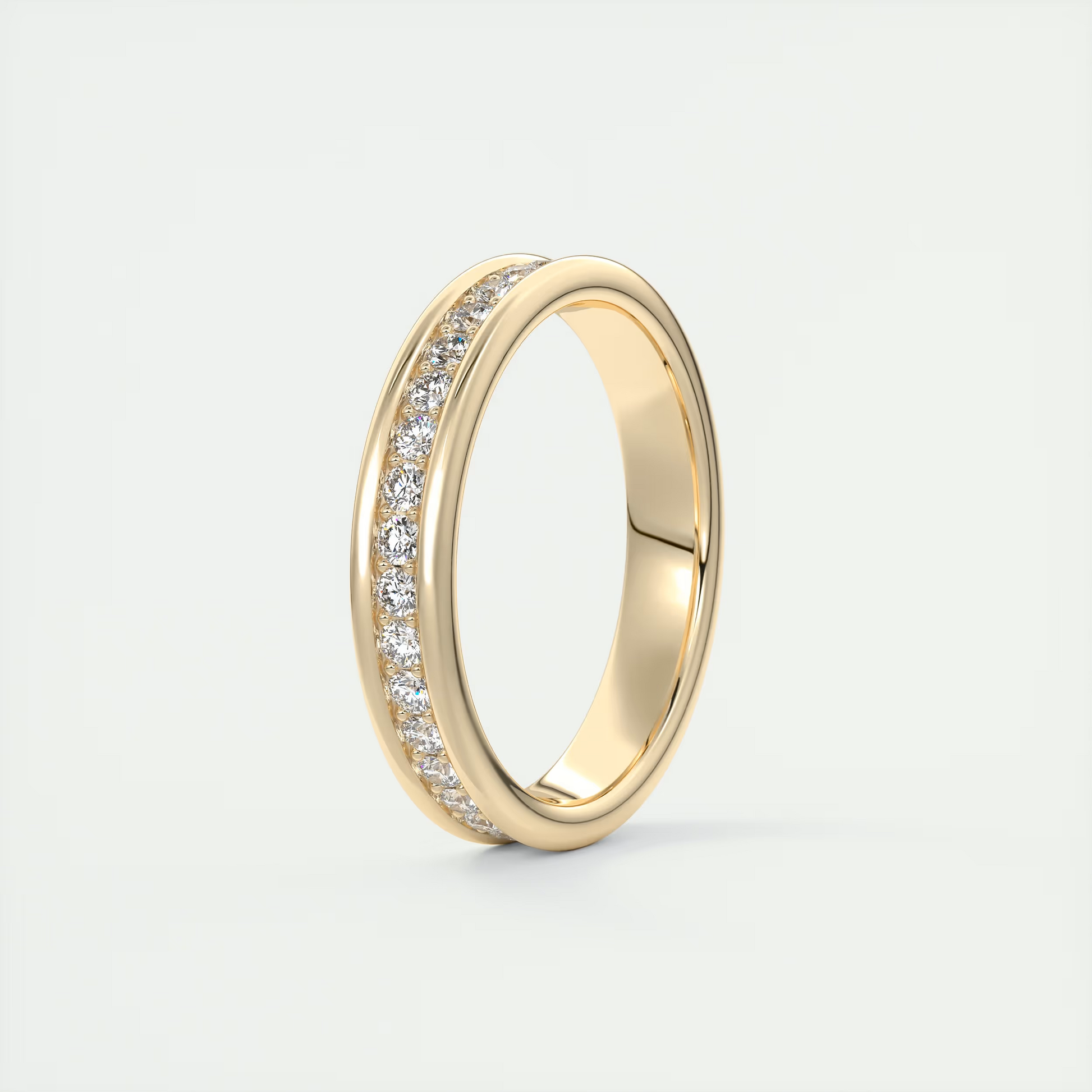 Modern Chunky White Eternity Band (0.70 TCW)