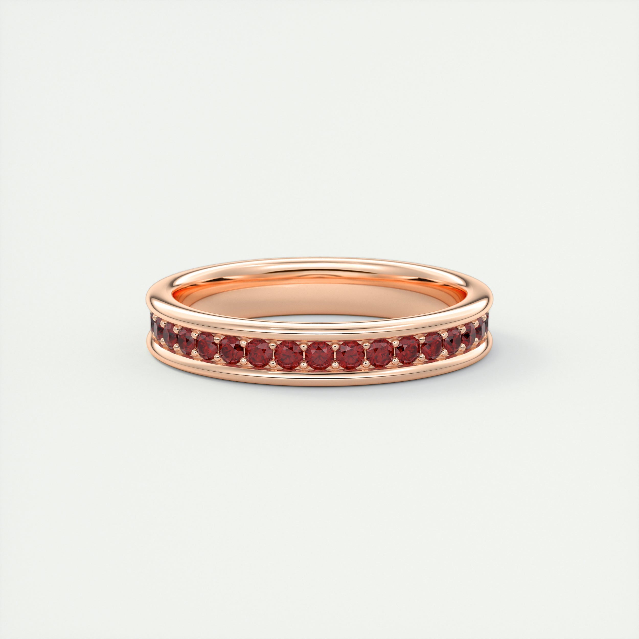 Modern Chunky Red Eternity Band (0.70 TCW)