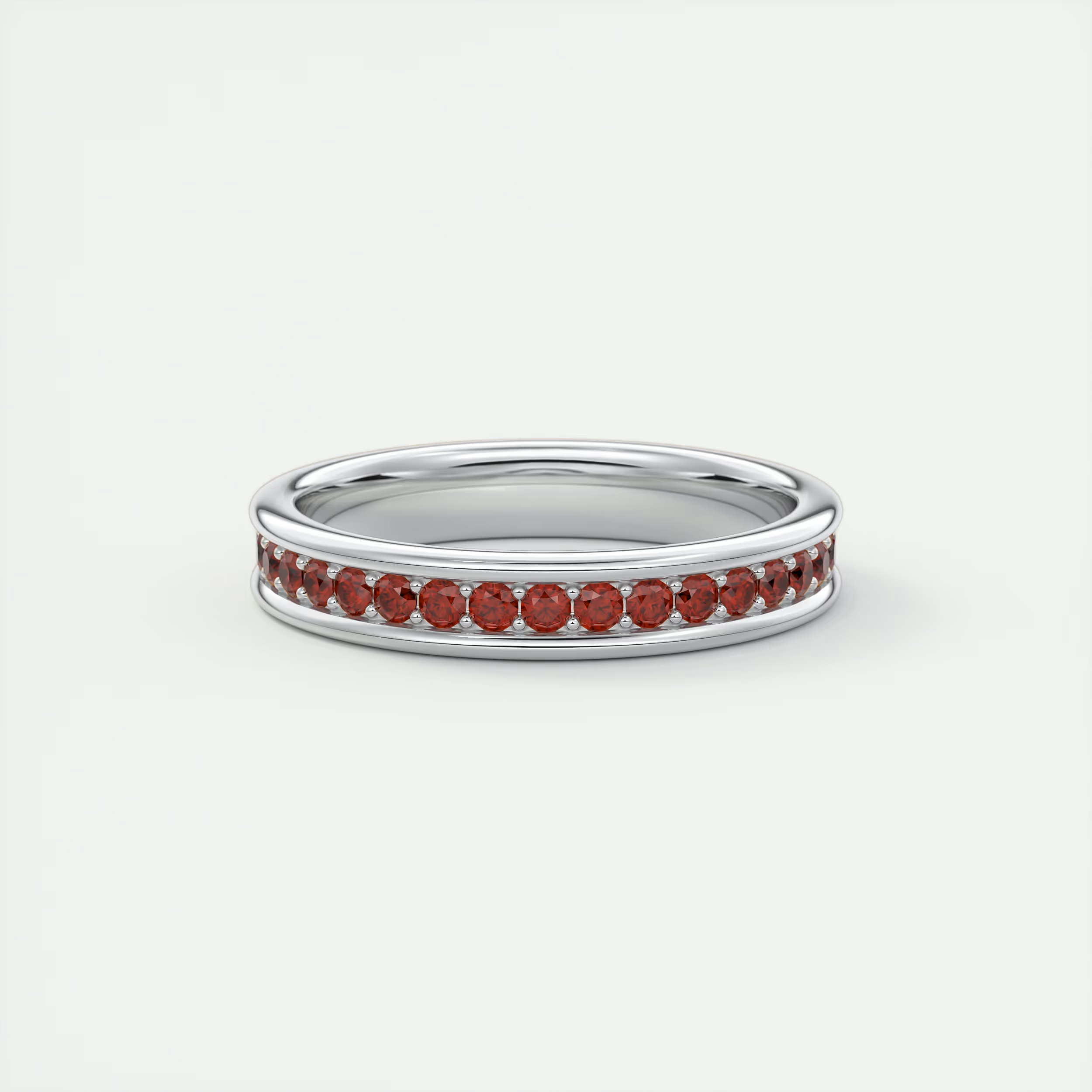 Modern Chunky Red Eternity Band (0.70 TCW)