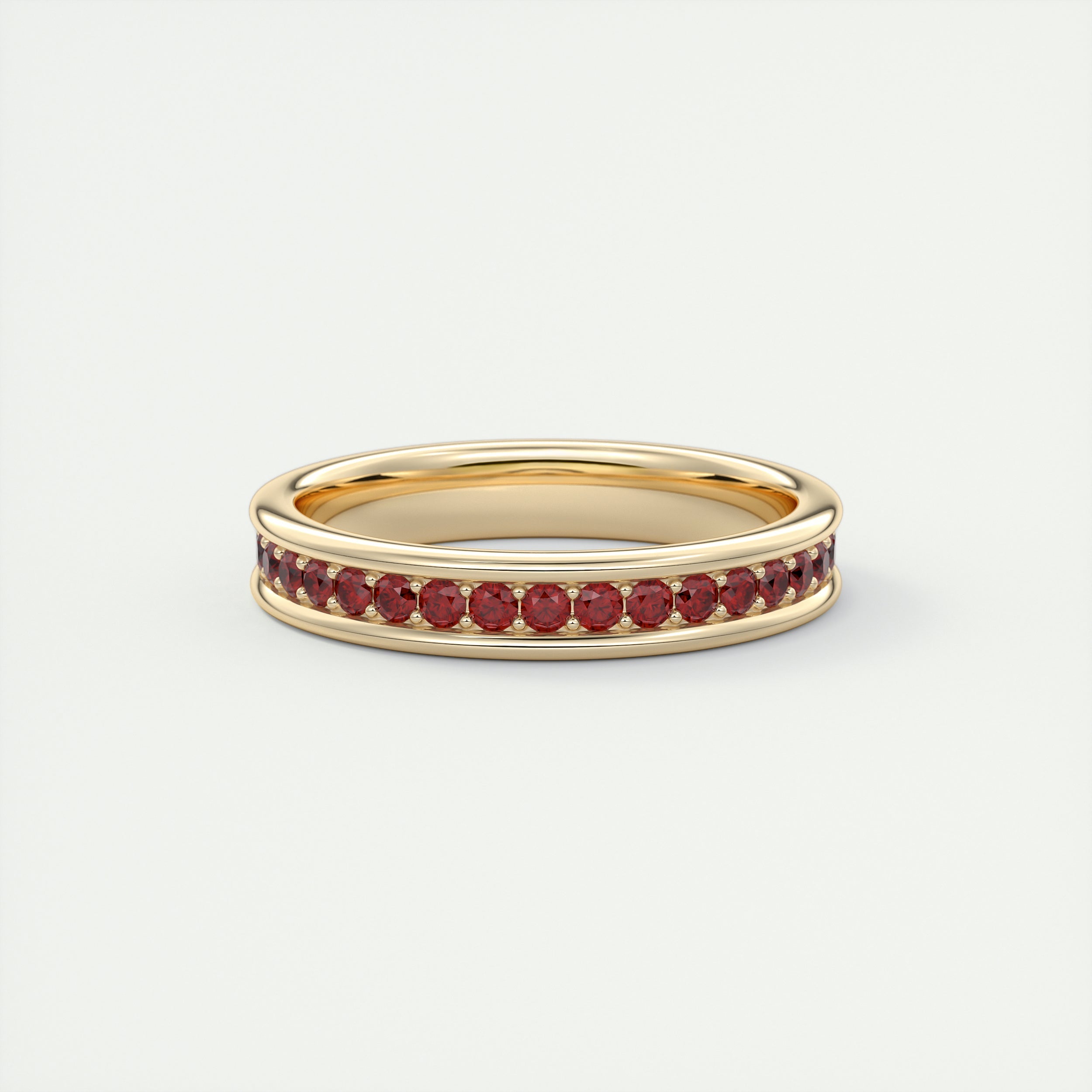 Modern Chunky Red Eternity Band (0.70 TCW)