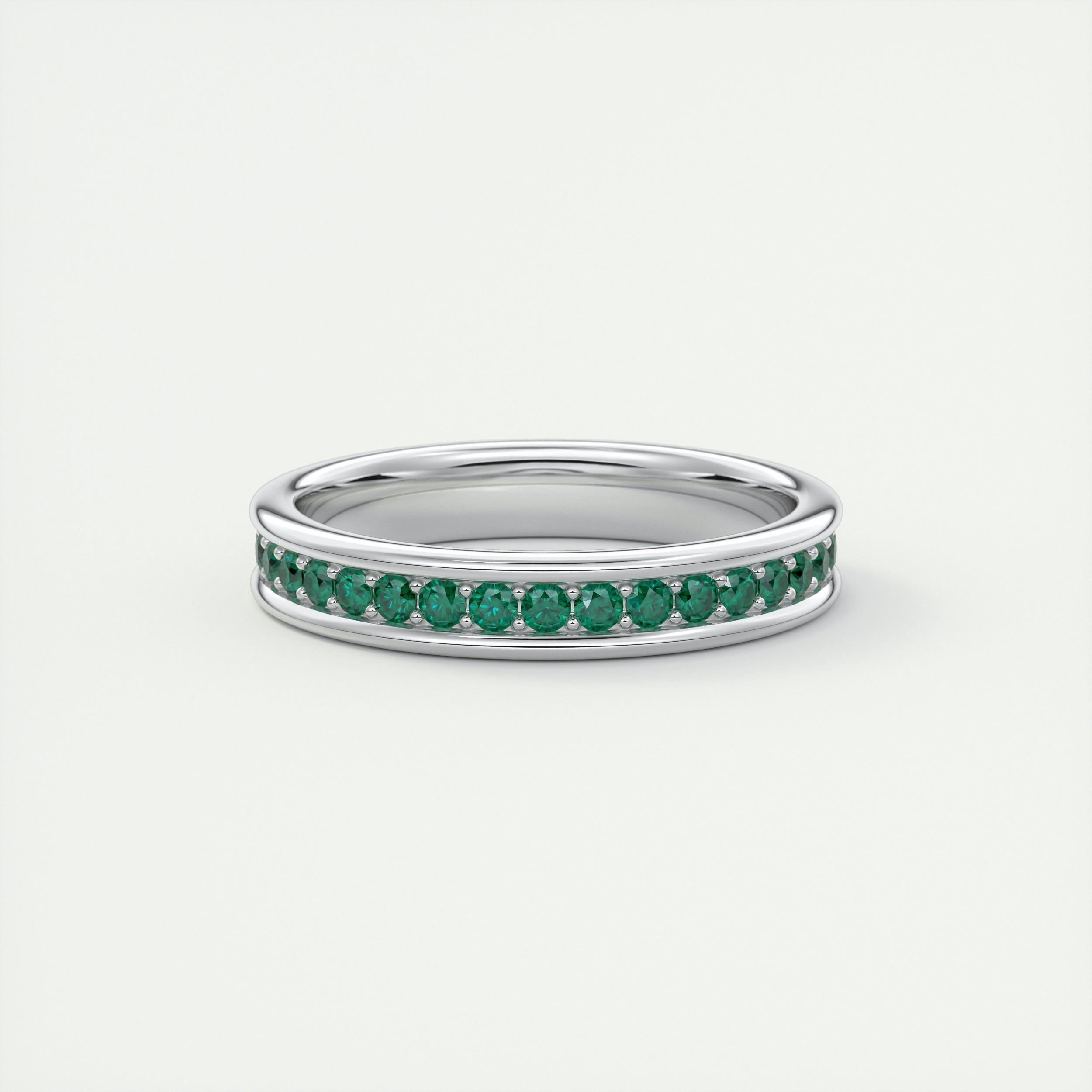 Modern Chunky Green Eternity Band (0.70 TCW)