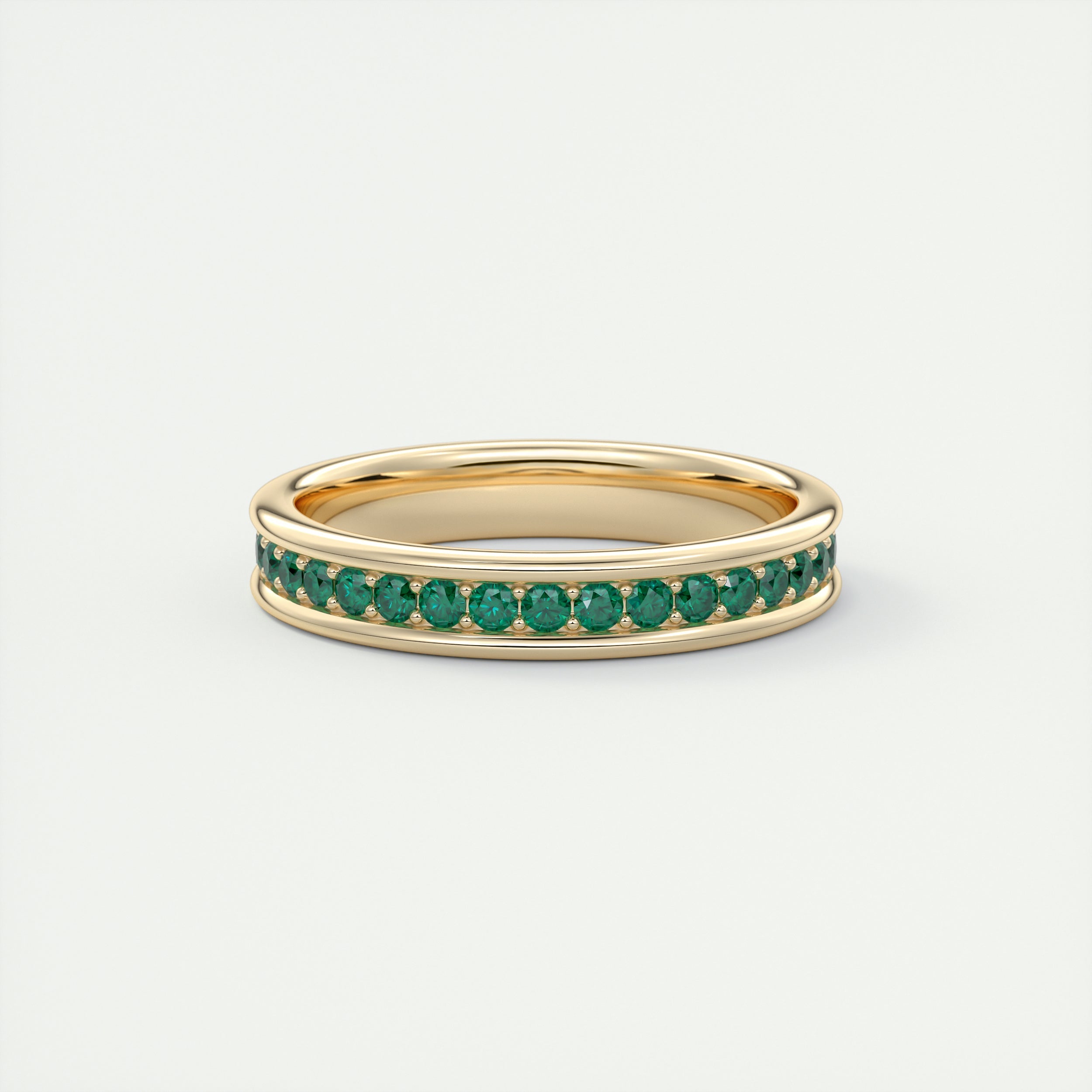 Modern Chunky Green Eternity Band (0.70 TCW)