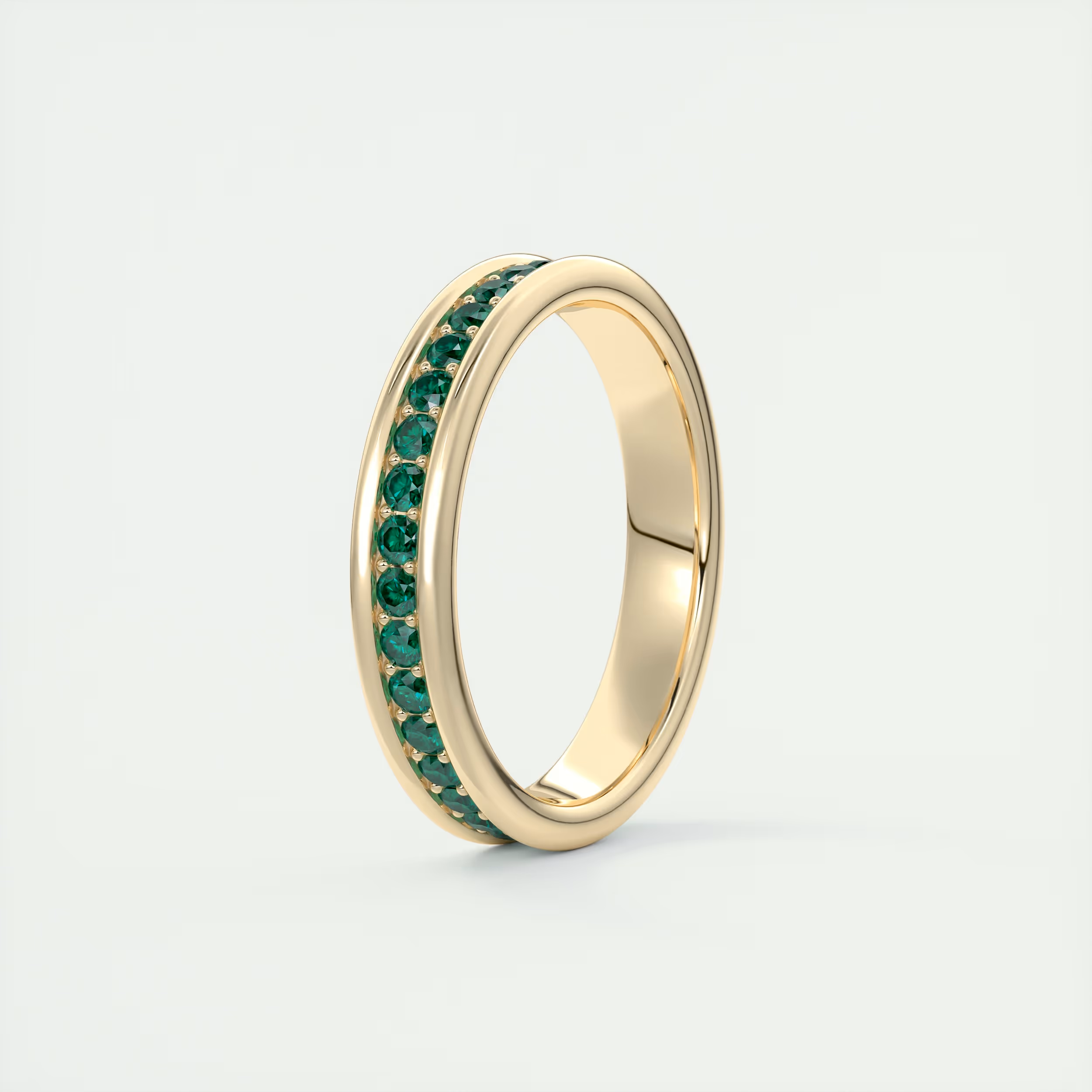 Modern Chunky Green Eternity Band (0.70 TCW)