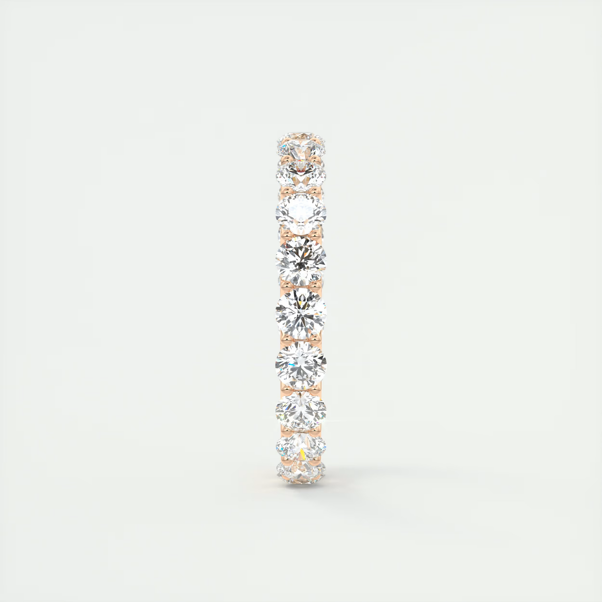 2 Carat Round Eternity Band – Full Pavé Set