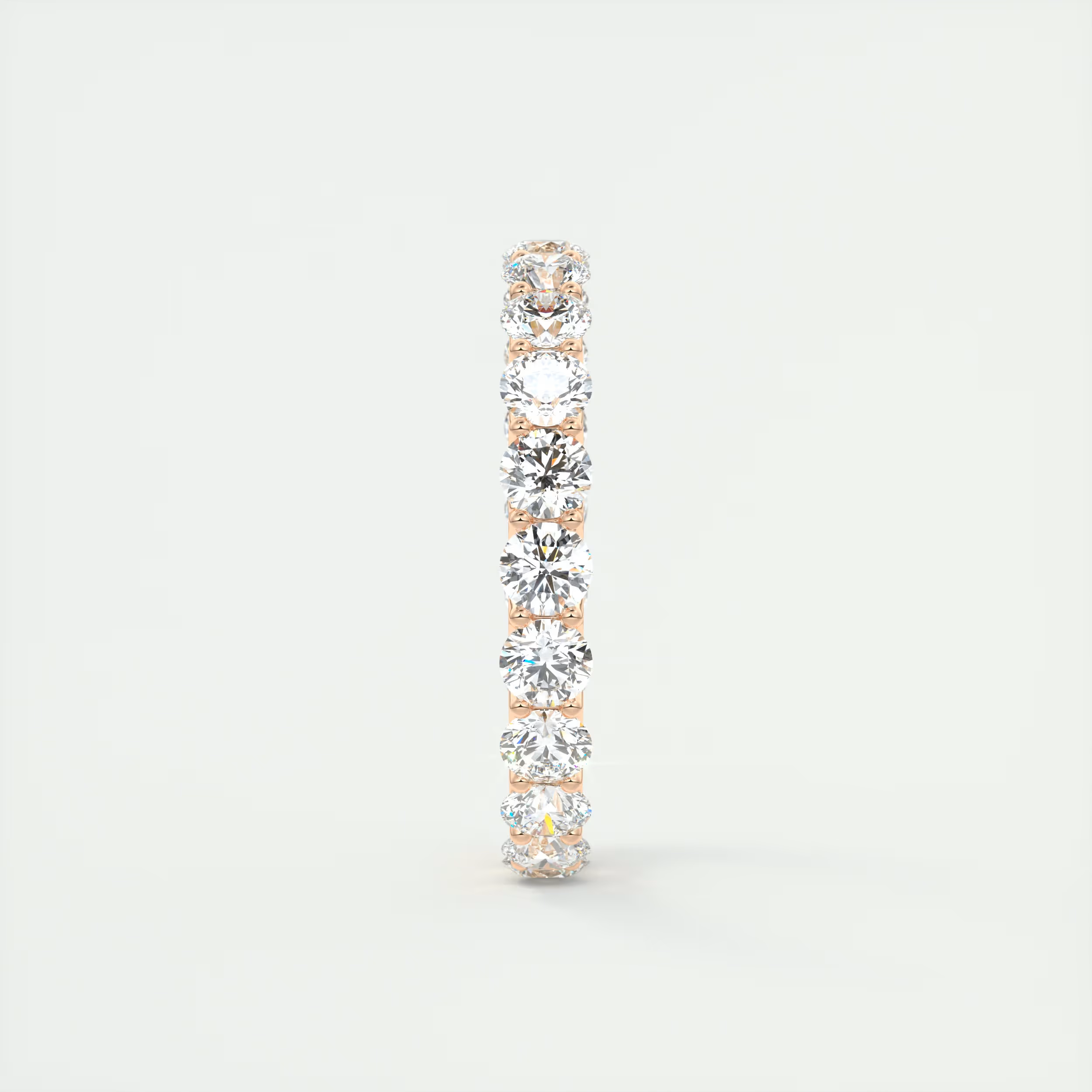 2 Carat Round Eternity Band – Full Pavé Set