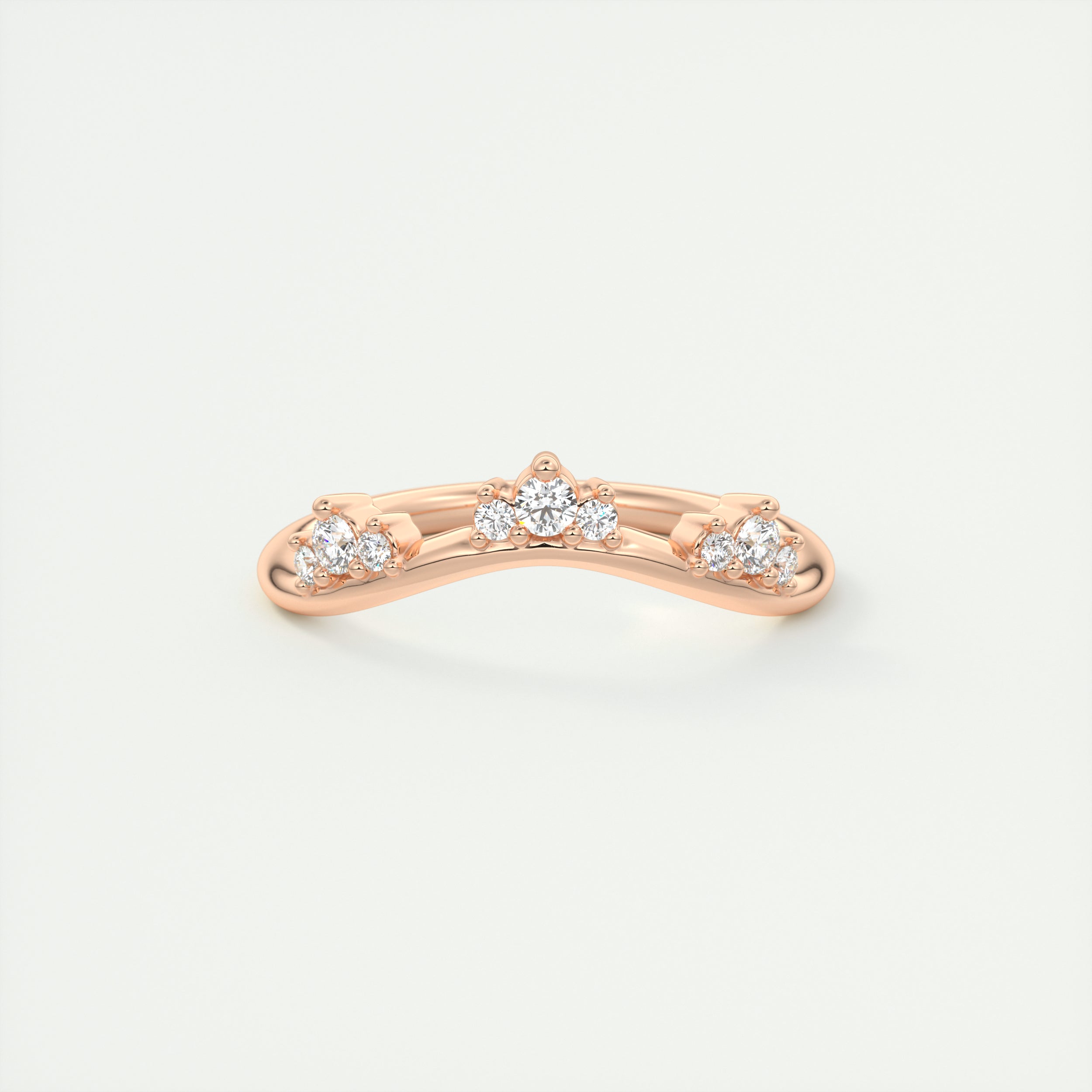 Curved Wedding Band (0.10 TCW)
