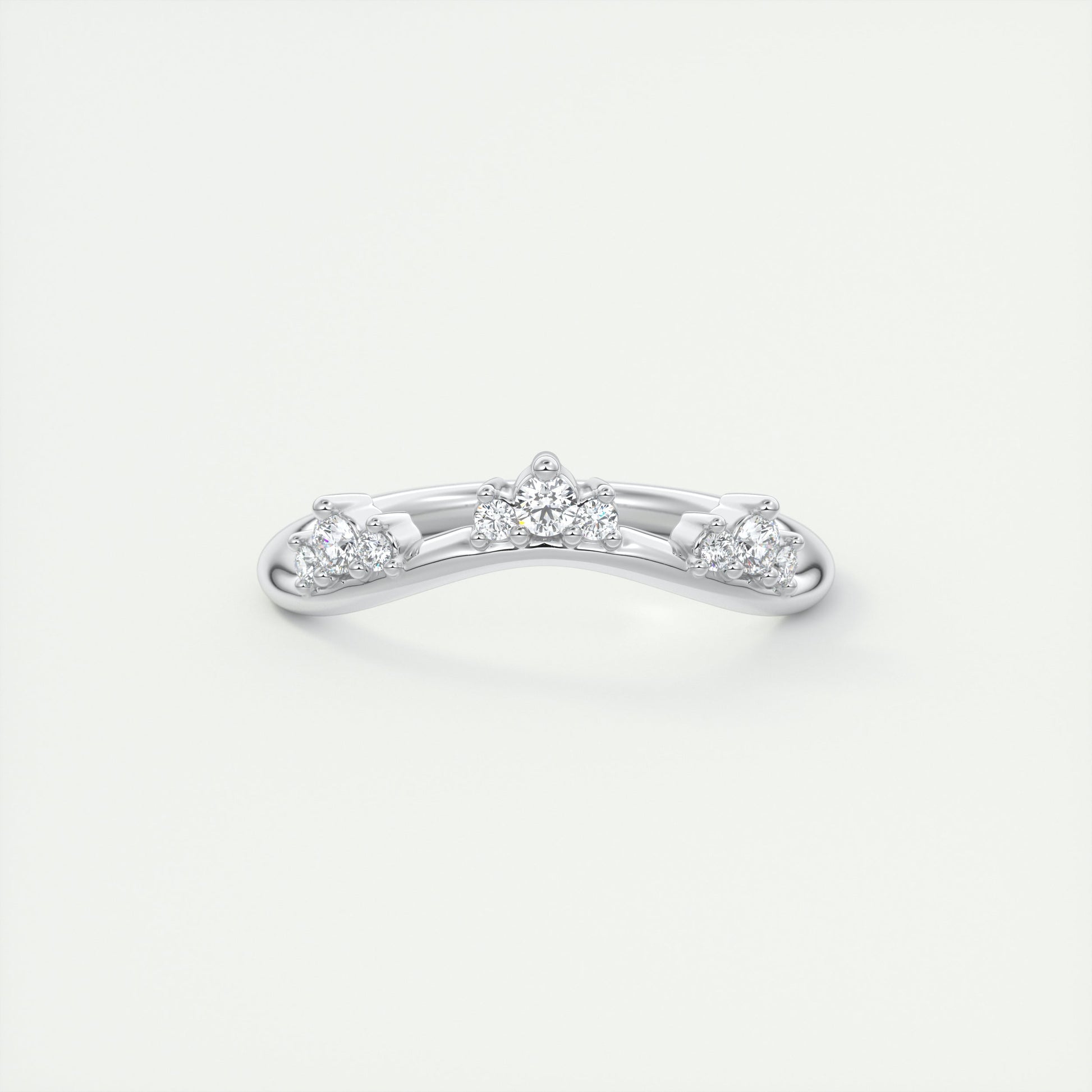 Curved Wedding Band (0.10 TCW)