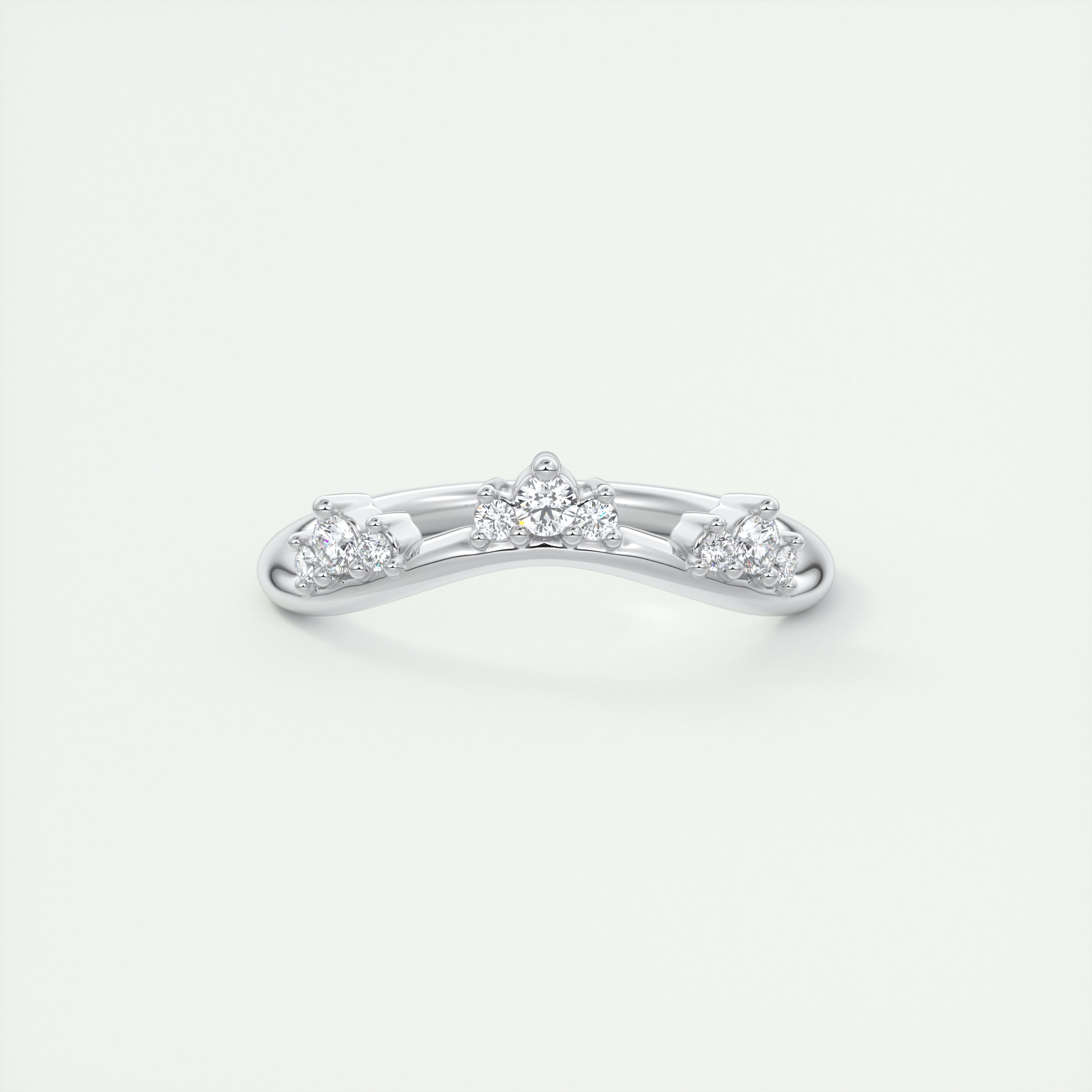 Curved Wedding Band (0.10 TCW)